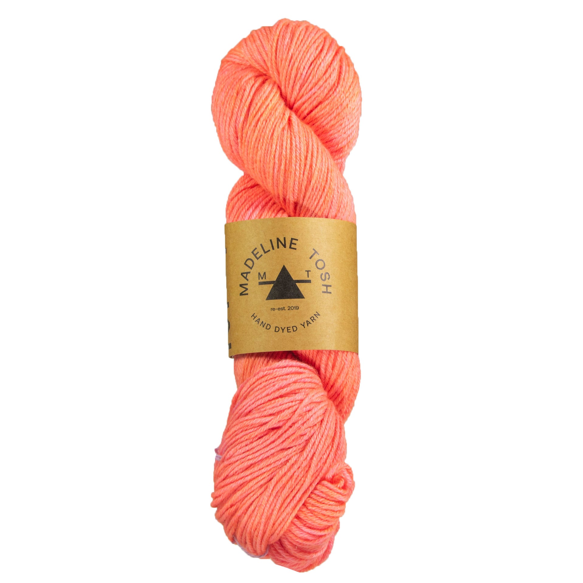 Madelinetosh Wool + Cotton Yarn - Neon Peach - Zoom Image
