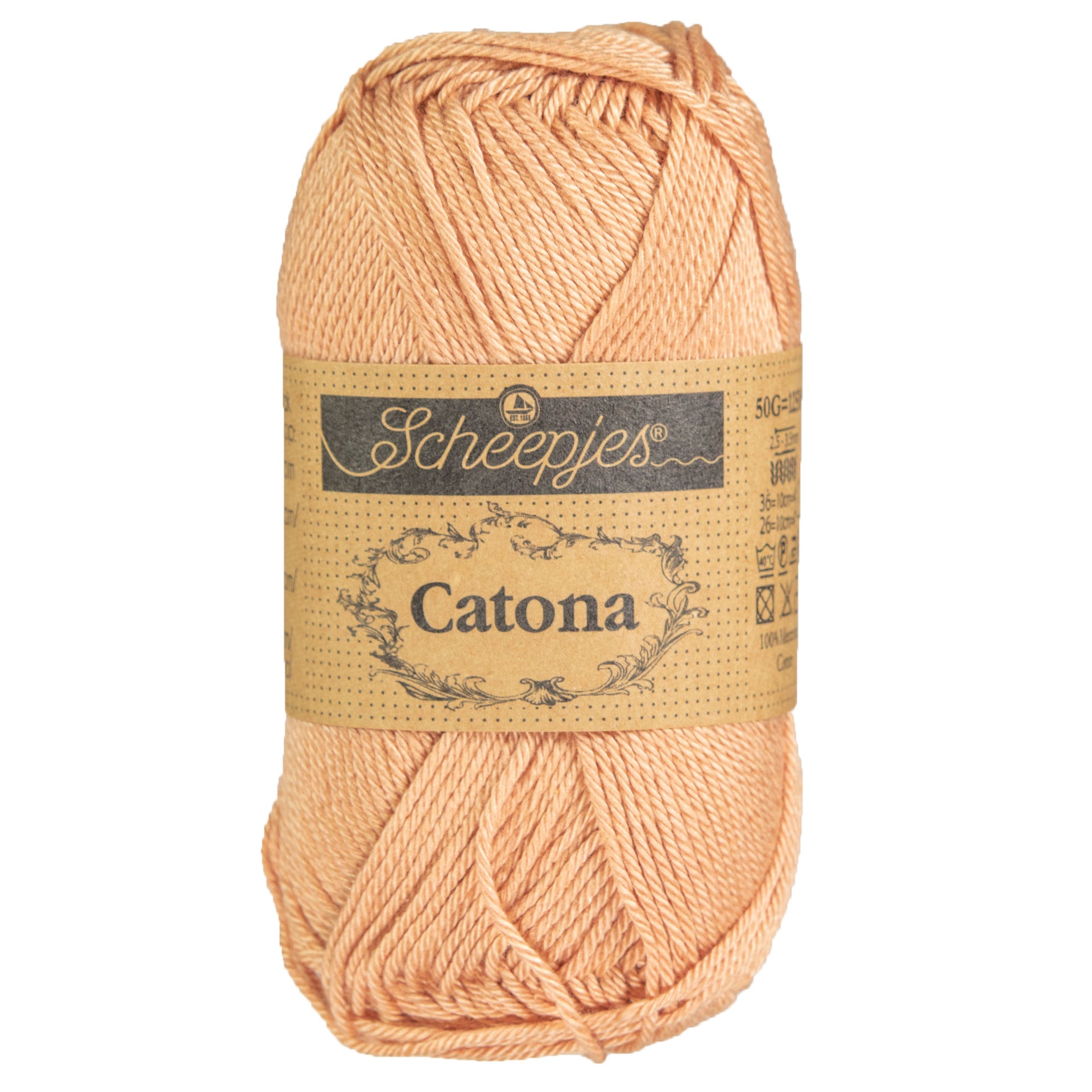 Scheepjes Catona Yarn - 502 Camel - Zoom Image
