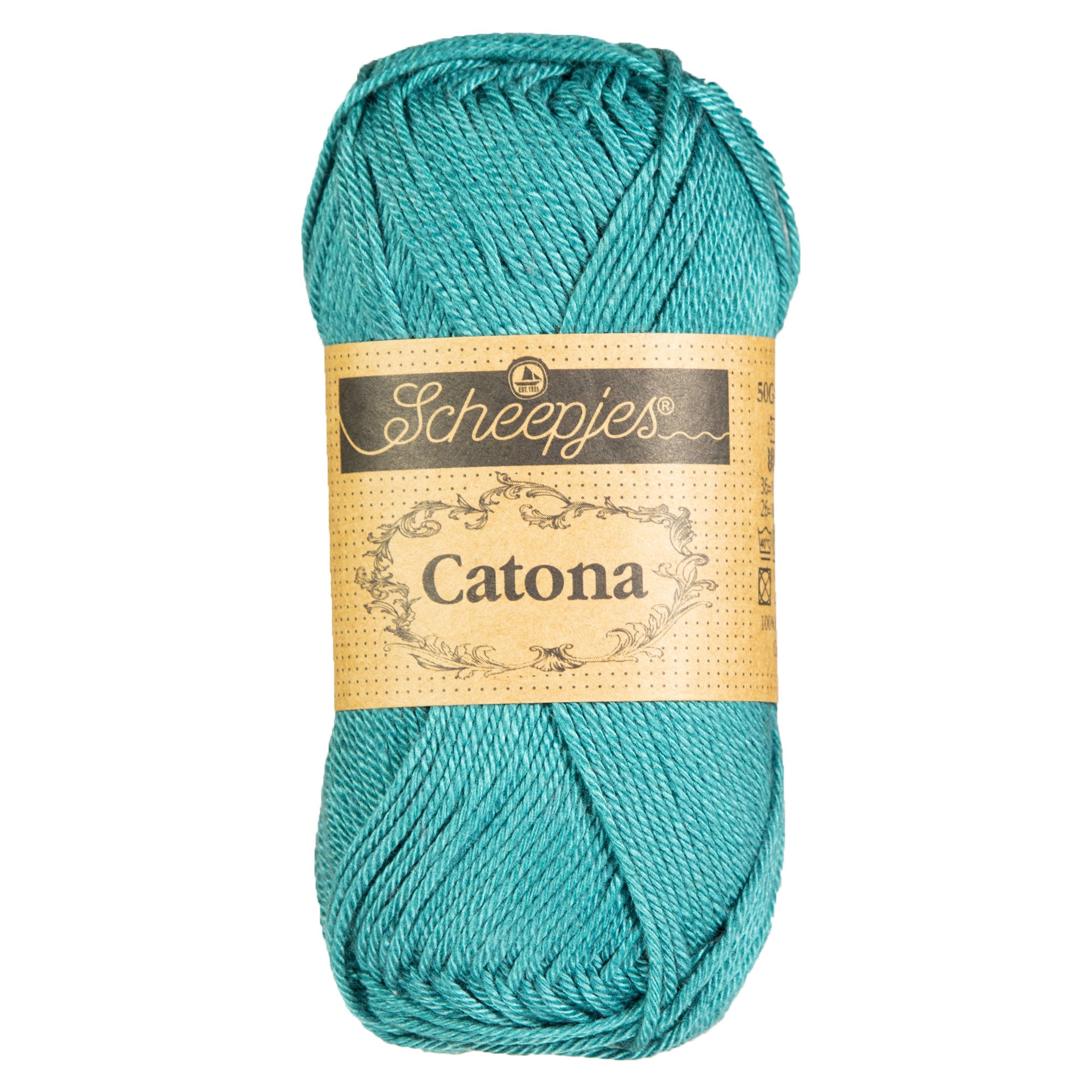Scheepjes Catona Yarn - 391 Deep Ocean - Zoom Image