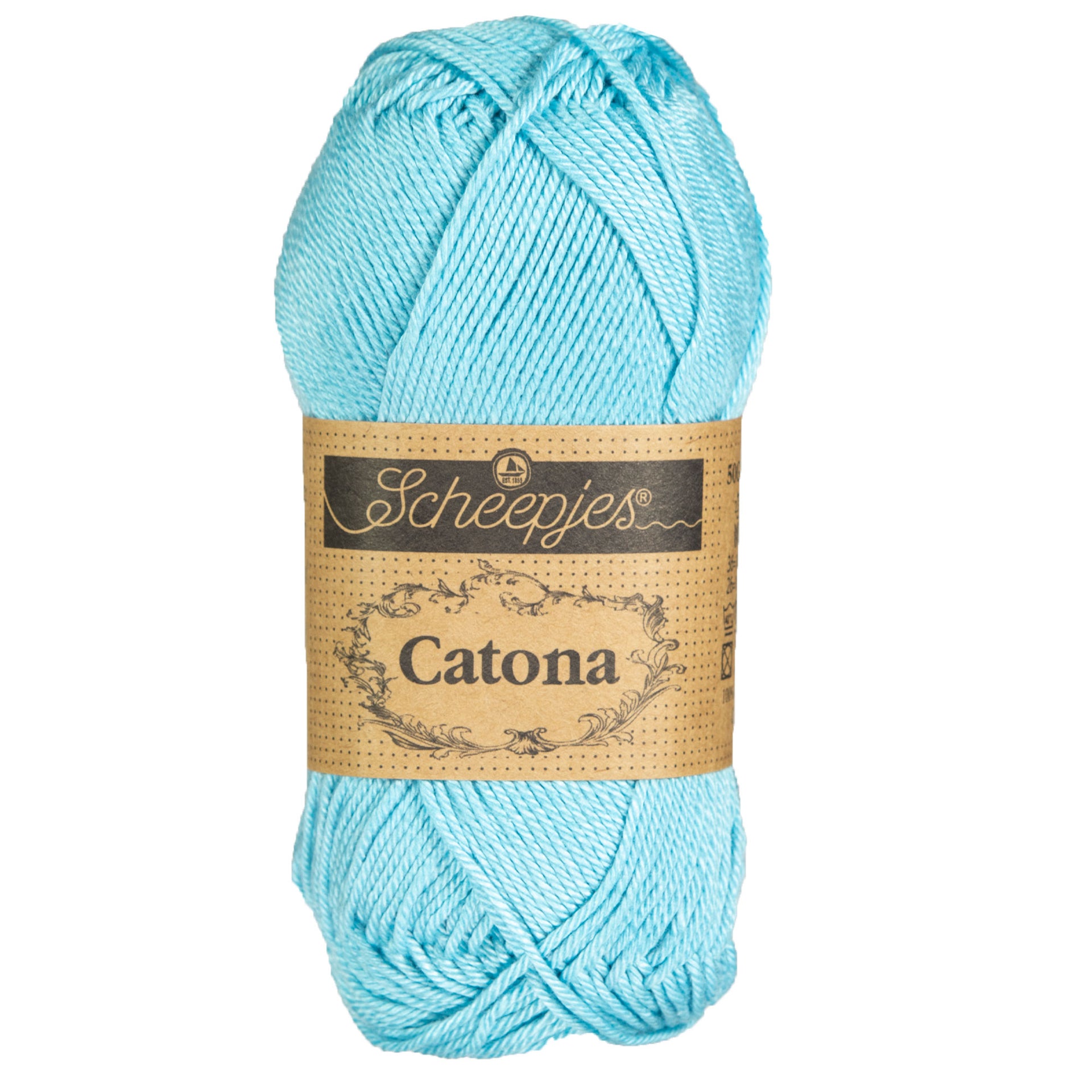 Scheepjes Catona Yarn - 510 Sky Blue - Zoom Image
