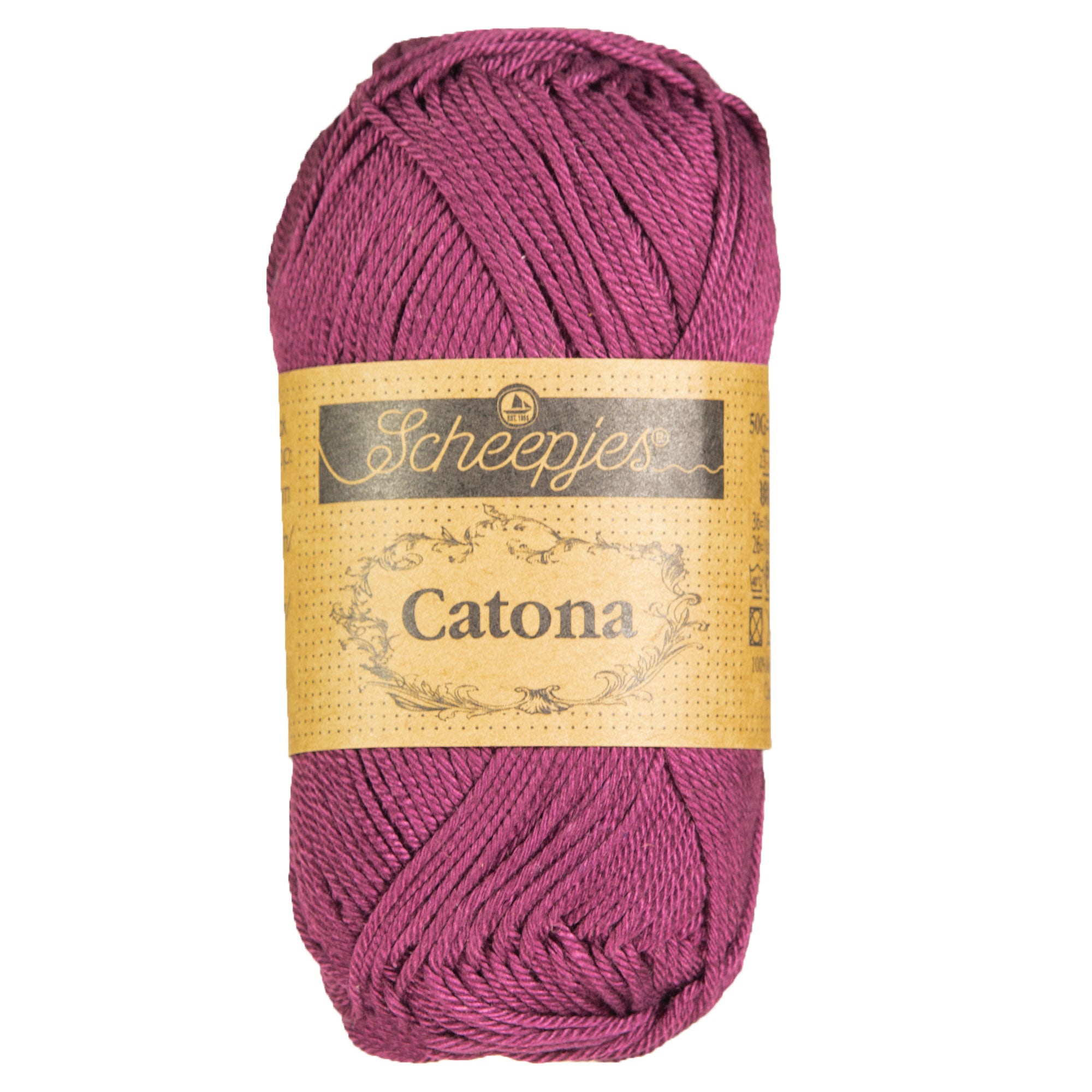 Scheepjes Catona Yarn - 394 Shadow Purple - Zoom Image