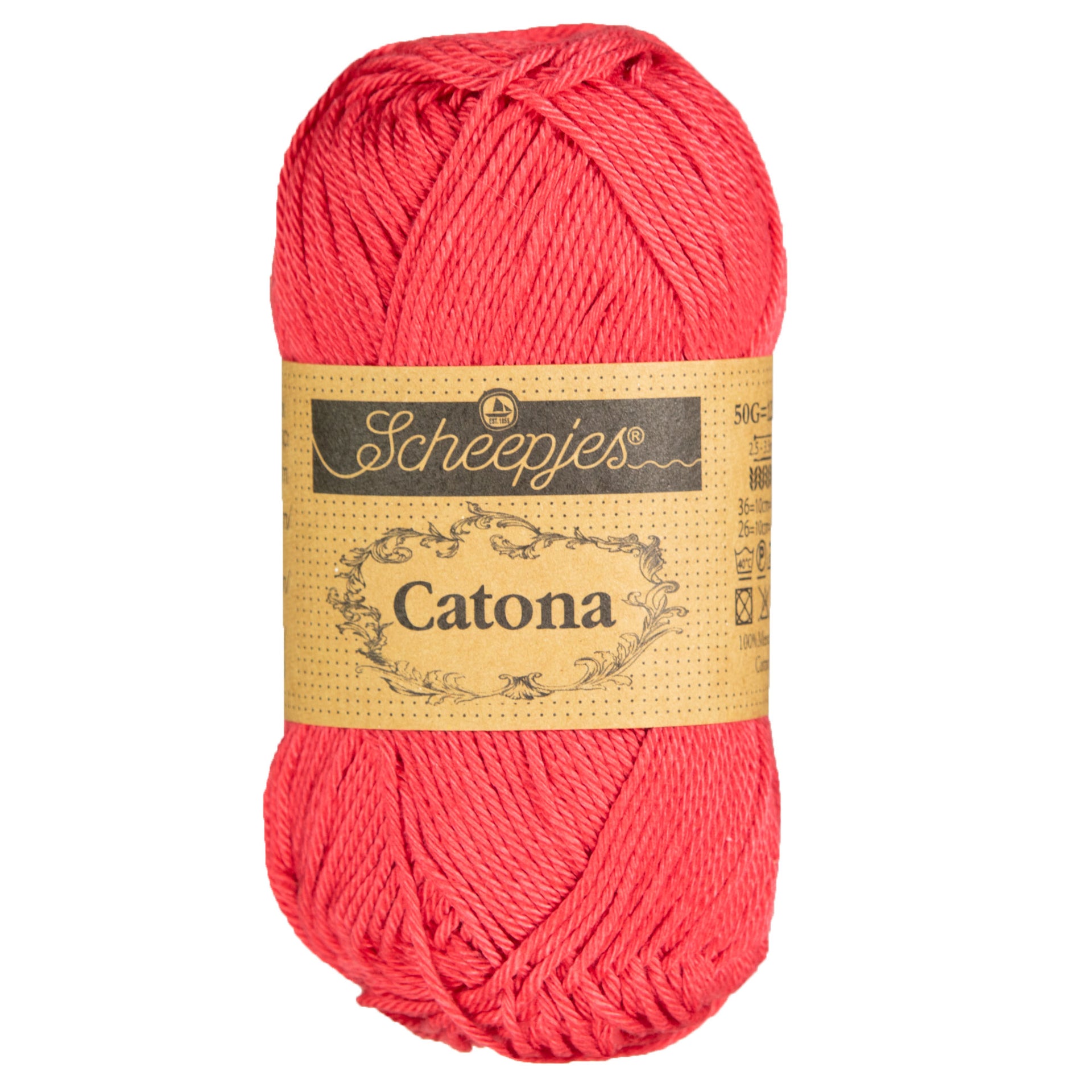 Scheepjes Catona Yarn - 516 Candy Apple - Zoom Image
