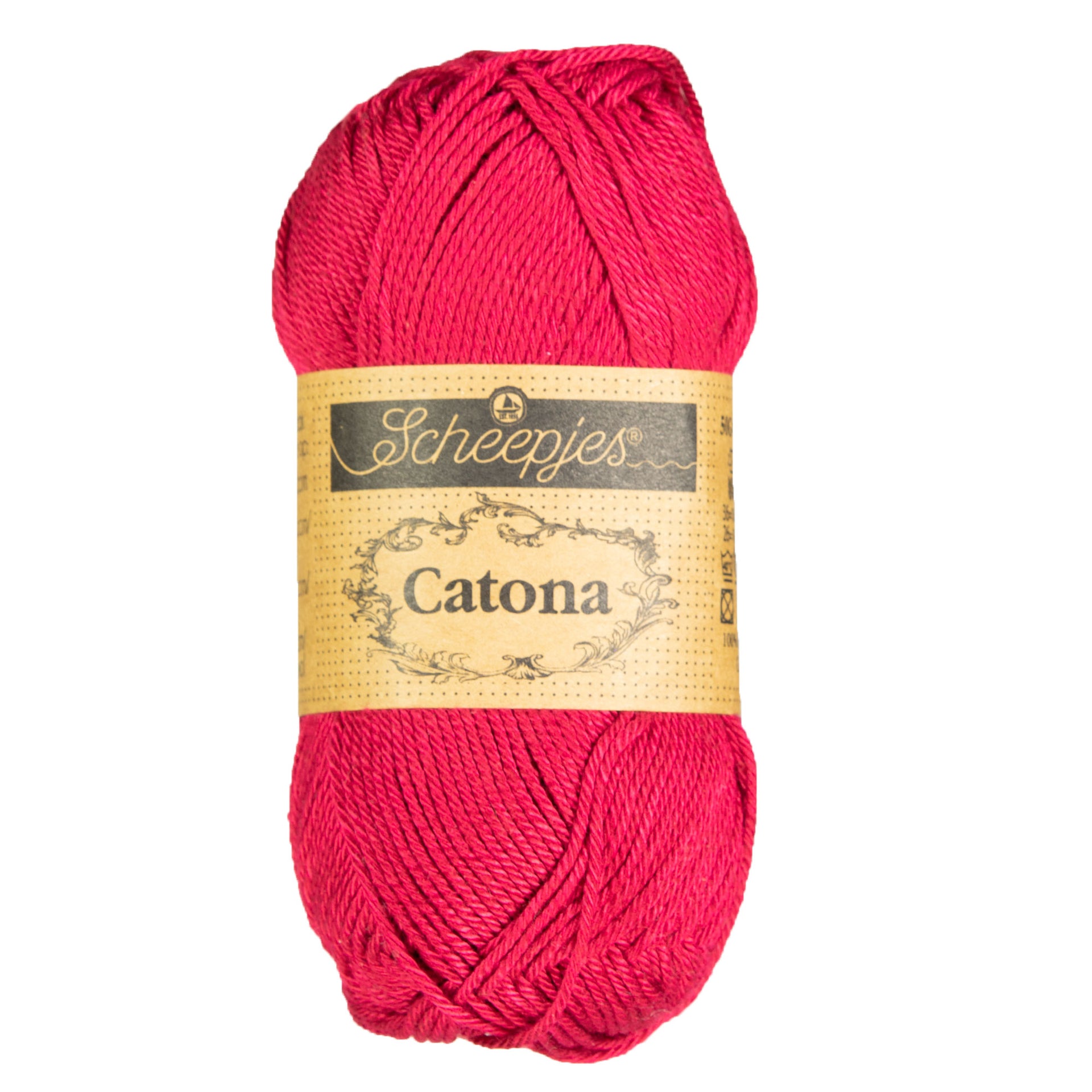 Scheepjes Catona Yarn - 192 Scarlet - Zoom Image
