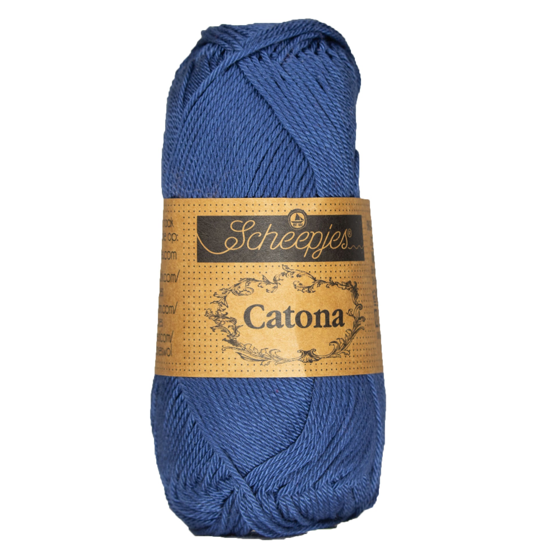 Scheepjes Catona Yarn - 164 Light Navy - Zoom Image
