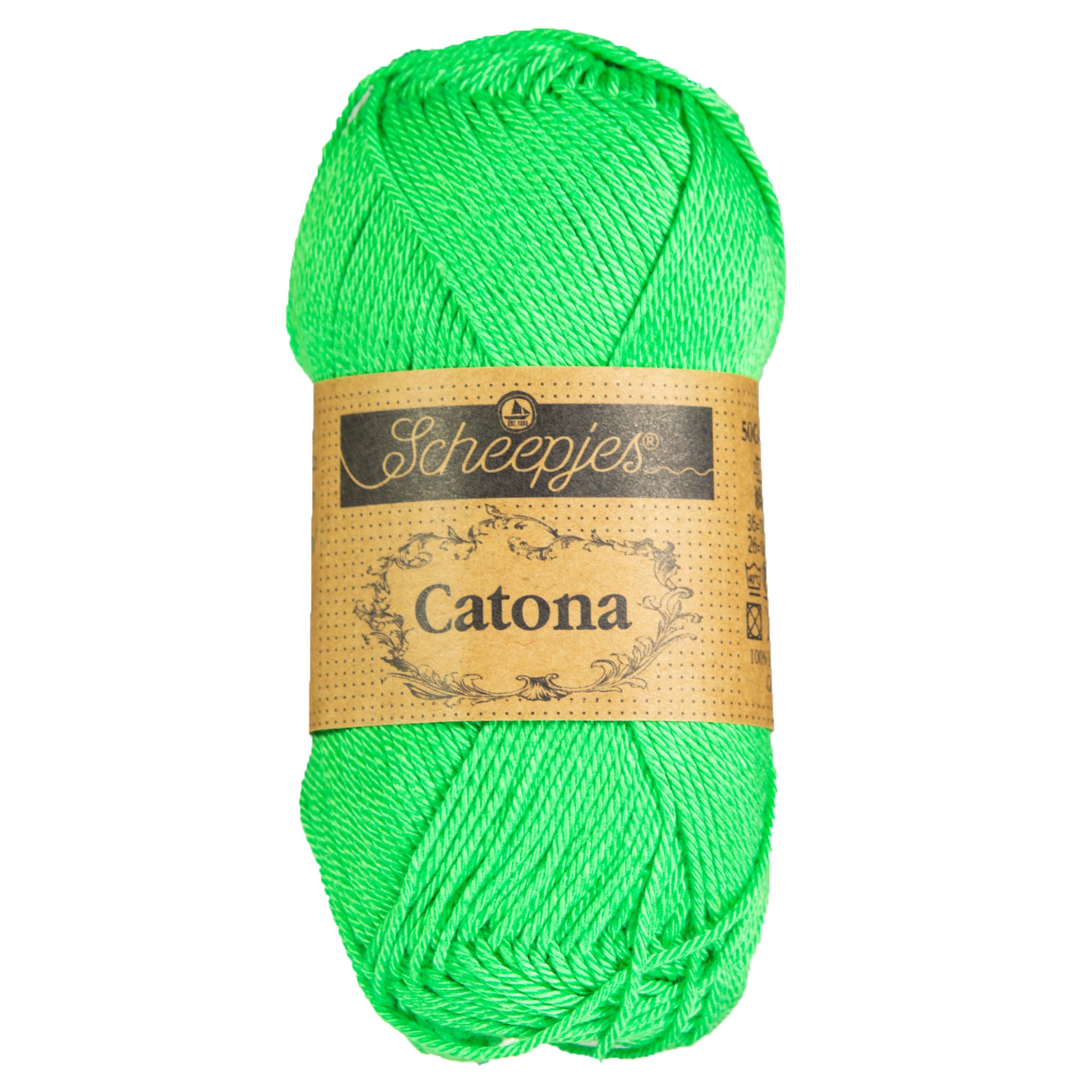 Scheepjes Catona Yarn - 389 Apple Green - Zoom Image
