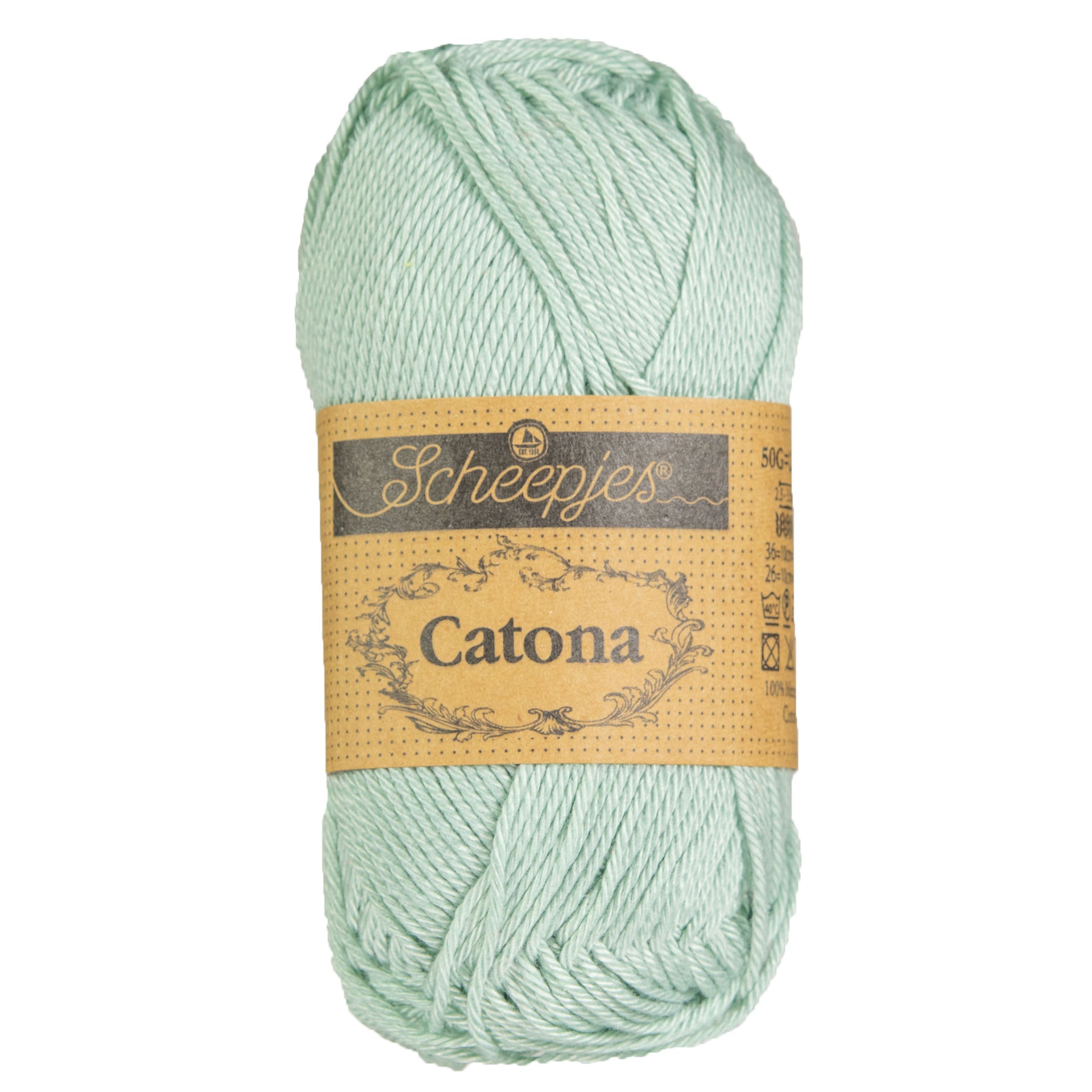 Scheepjes Catona Yarn - 402 Silver Green - Zoom Image
