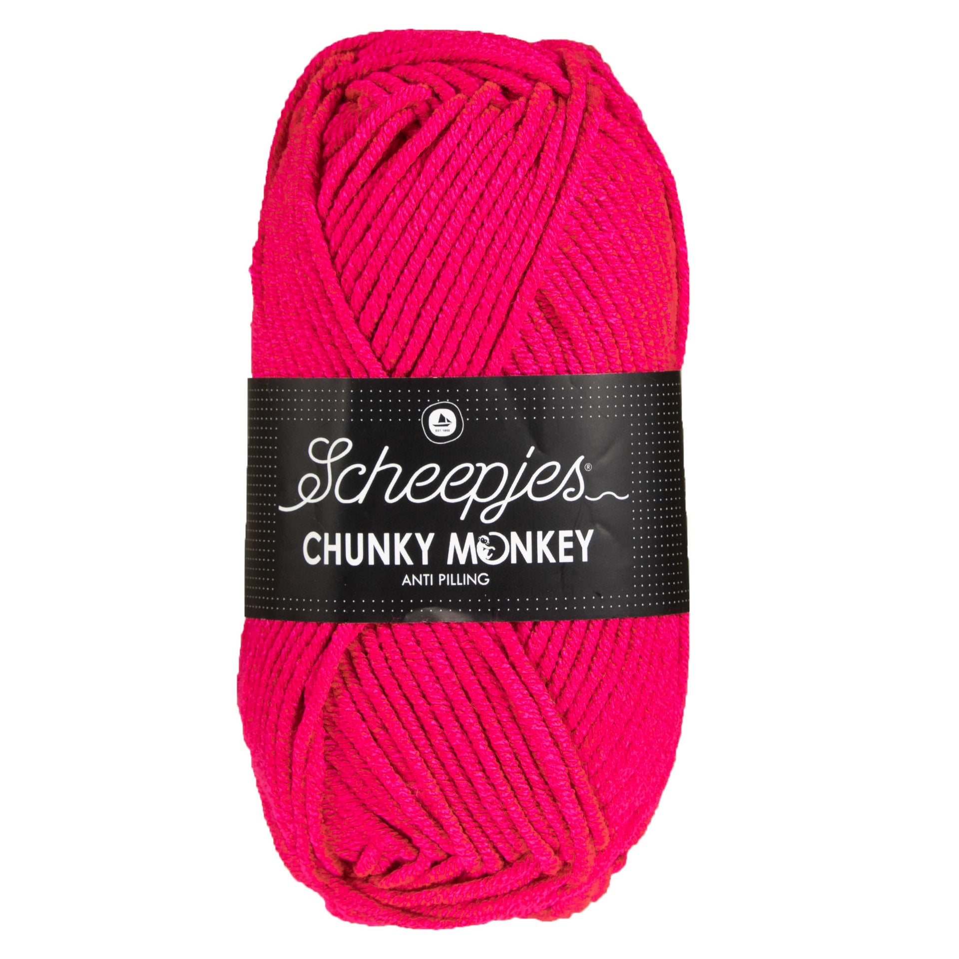 Scheepjes Chunky Monkey Yarn - 1435 Magenta - Zoom Image
