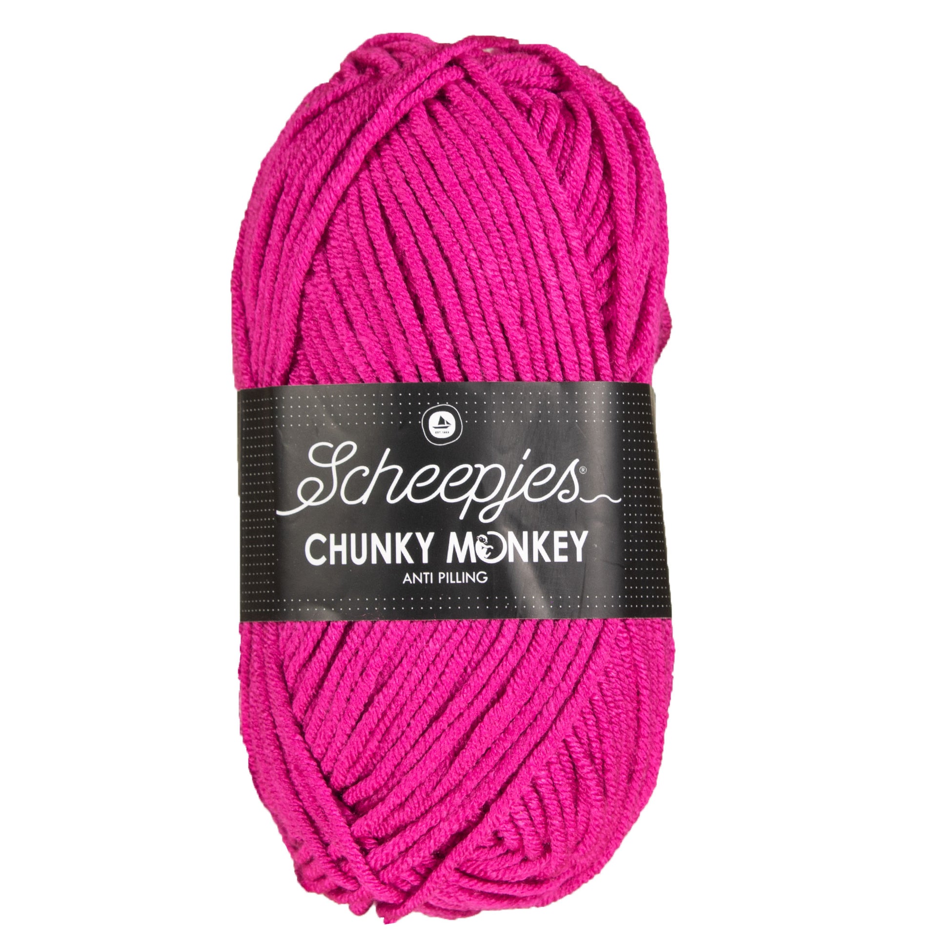 Scheepjes Chunky Monkey Yarn - 1827 Deep Fuchsia - Zoom Image
