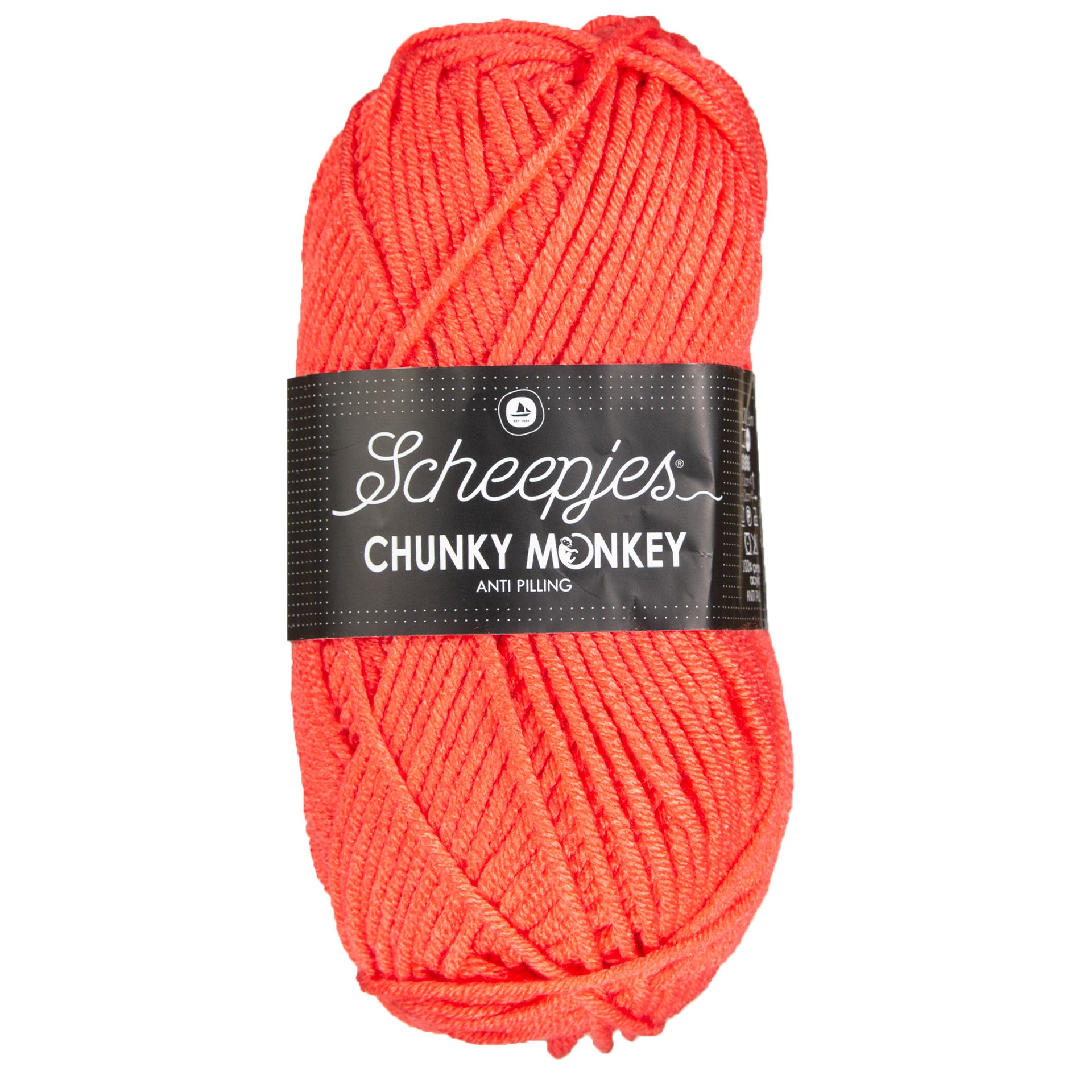 Scheepjes Chunky Monkey Yarn - 1132 Coral - Zoom Image
