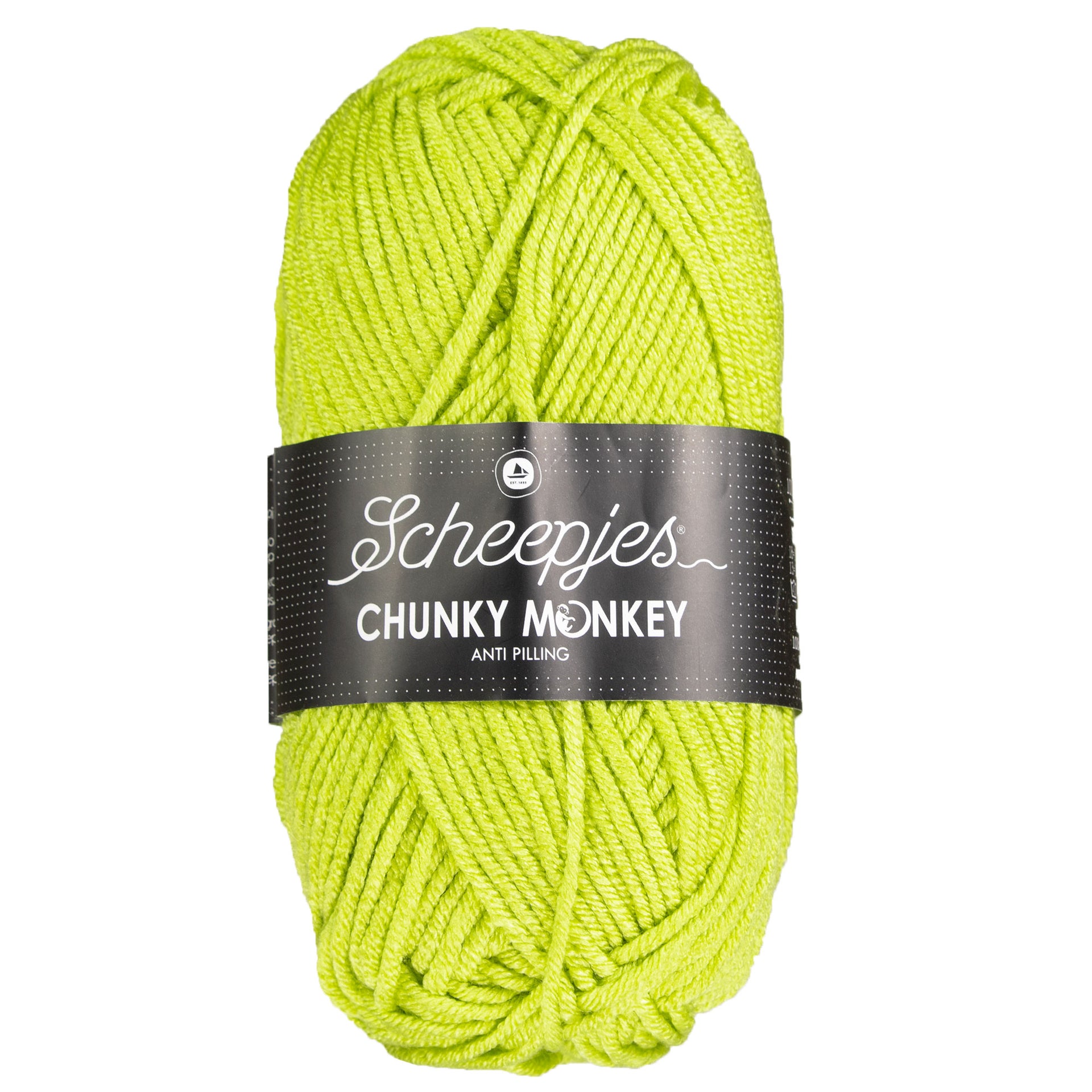 Scheepjes Chunky Monkey Yarn - 1822 Chartreuse - Zoom Image
