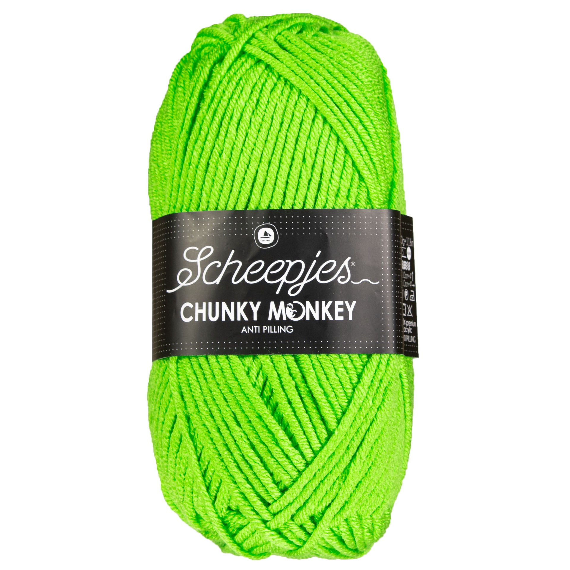 Scheepjes Chunky Monkey Yarn - 1821 Lime - Zoom Image
