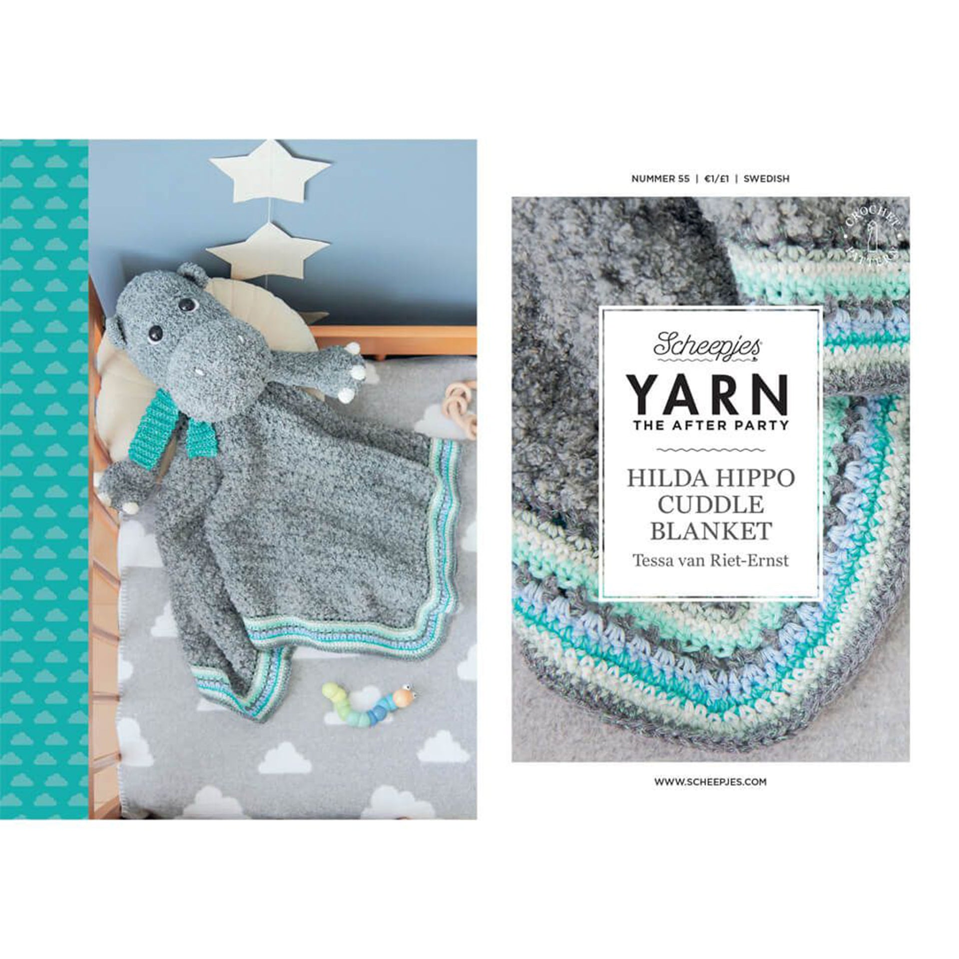 Scheepjes YARN The After Party Patterns - 55 Hilda Hippo - Zoom Image
