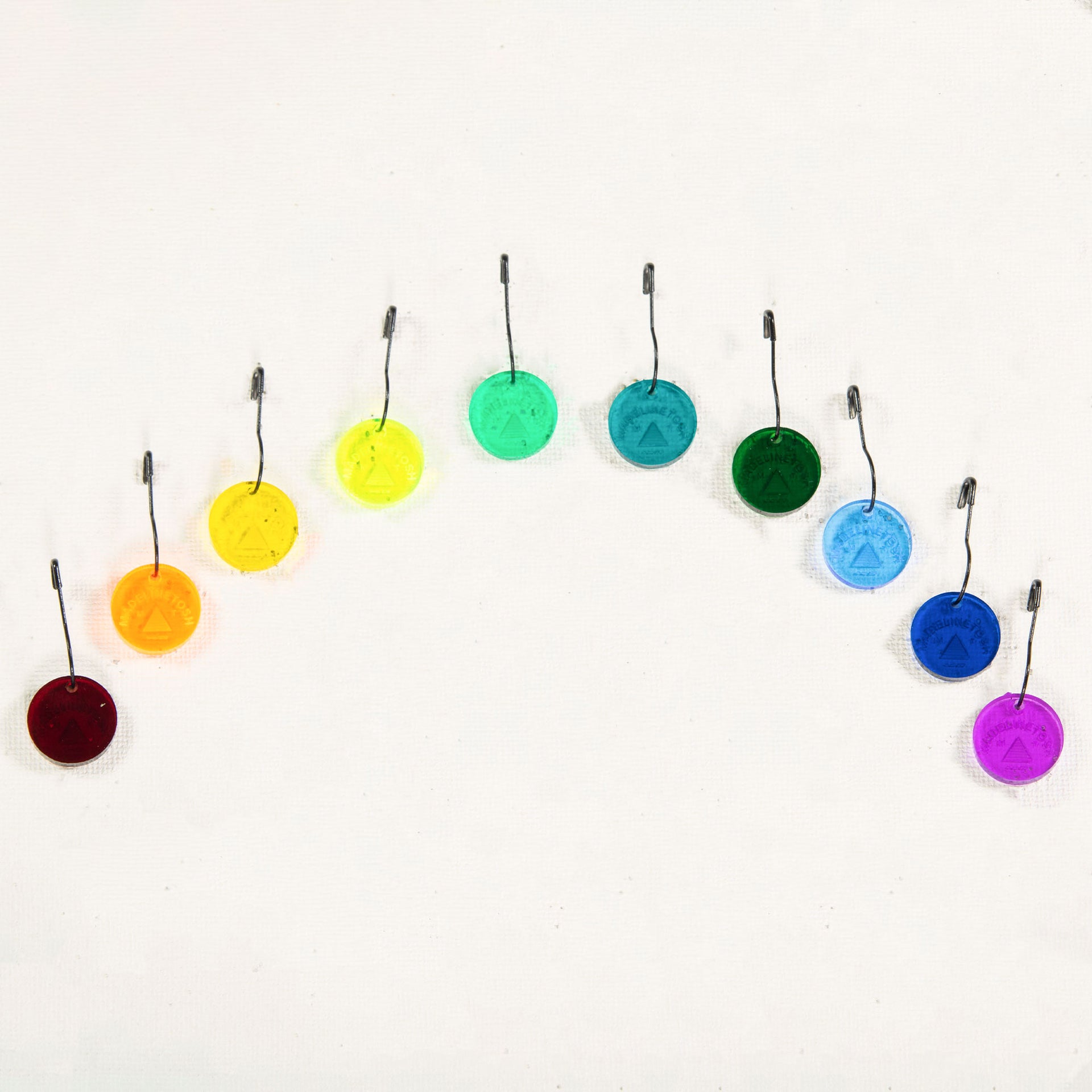 Katrinkles Stitch Markers - LE Madelinetosh 10-pack - Zoom Image
