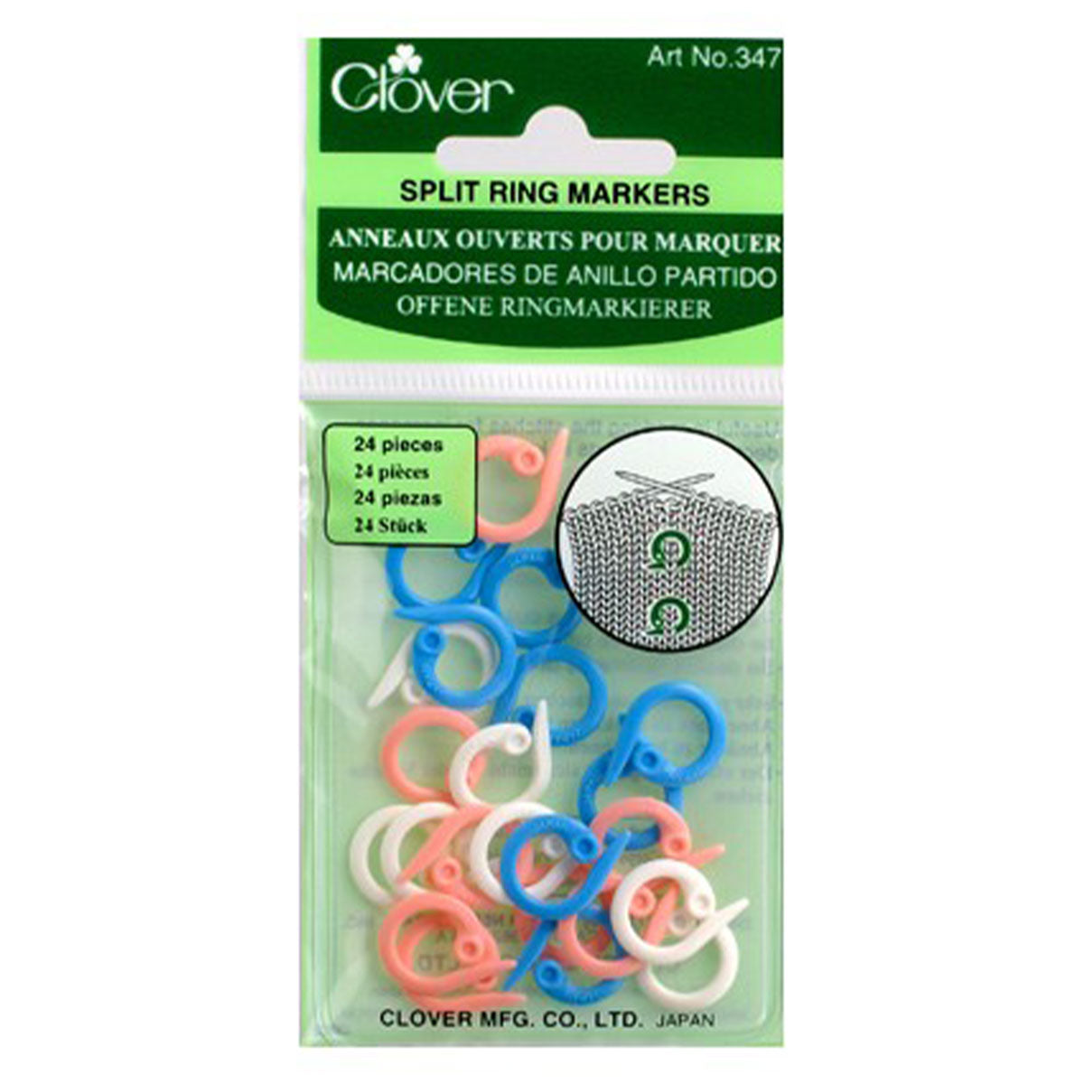 Clover Stitch Markers - Split Ring Markers - Extra Image
