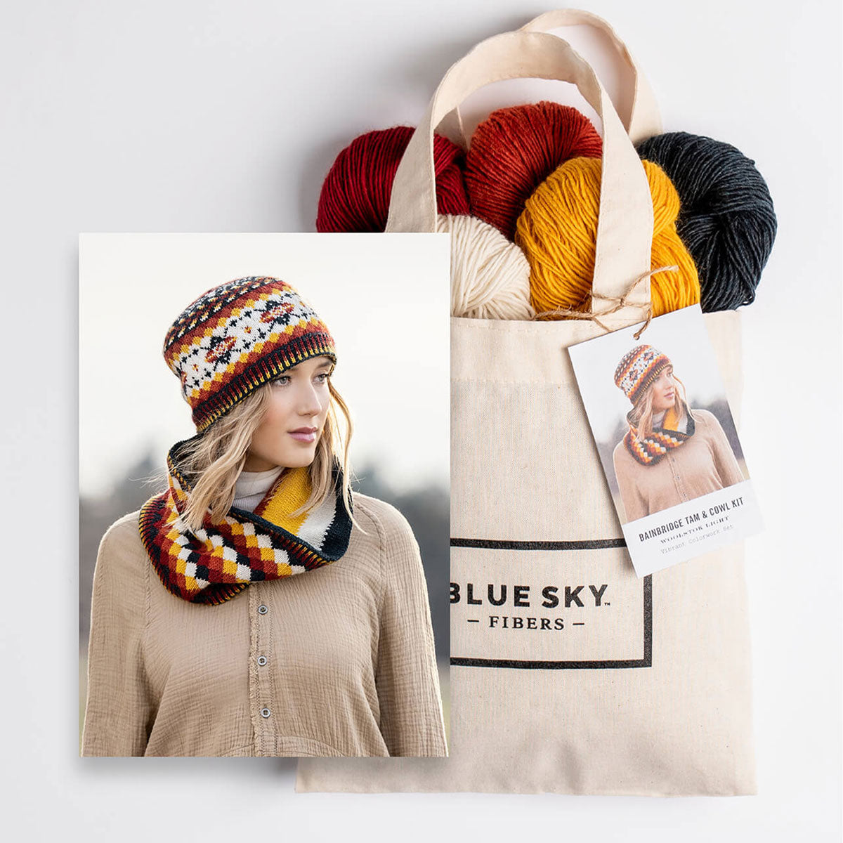 Blue Sky Fibers Kits - Bainbridge Hat and Cowl - Extra Image
