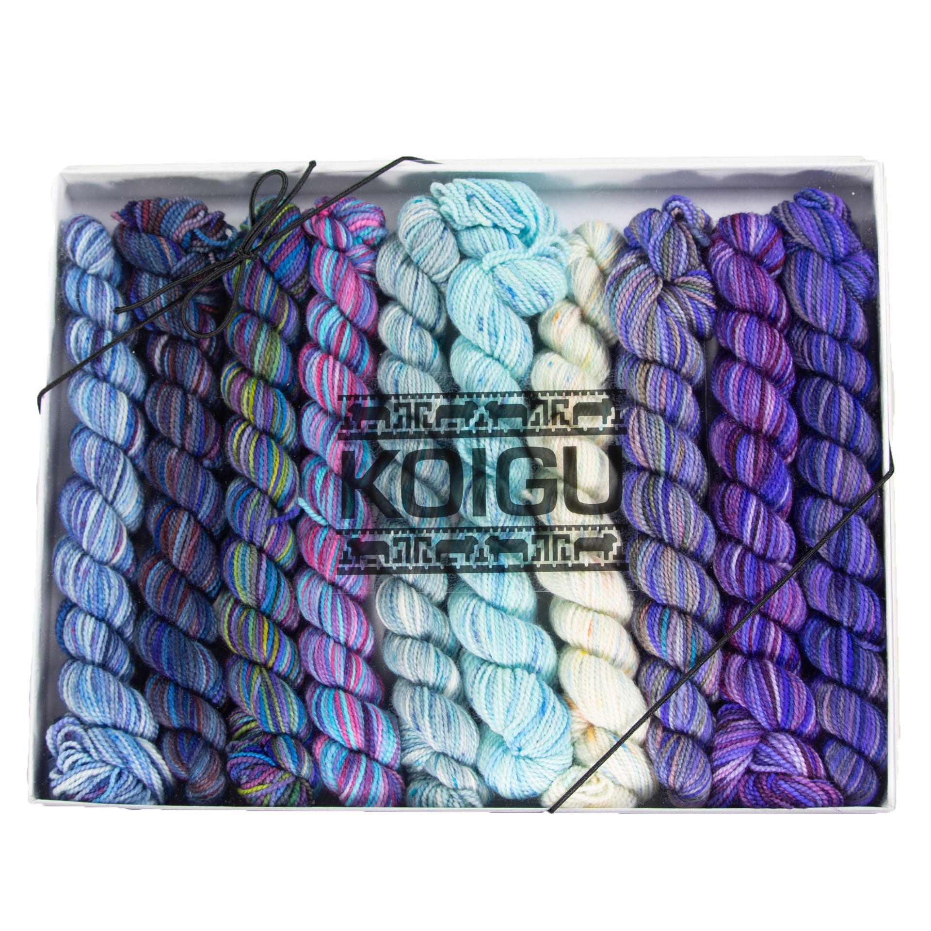 Koigu Pencil Box Yarn - Blueberry Blue - Zoom Image
