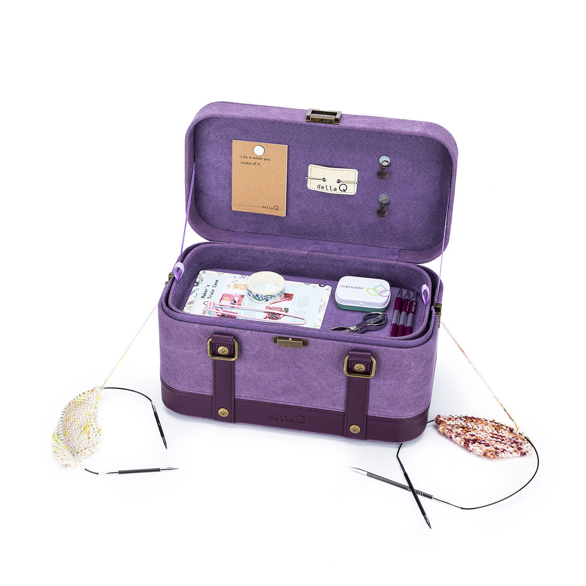 della Q Maker's Train Case - Orange - Extra Image