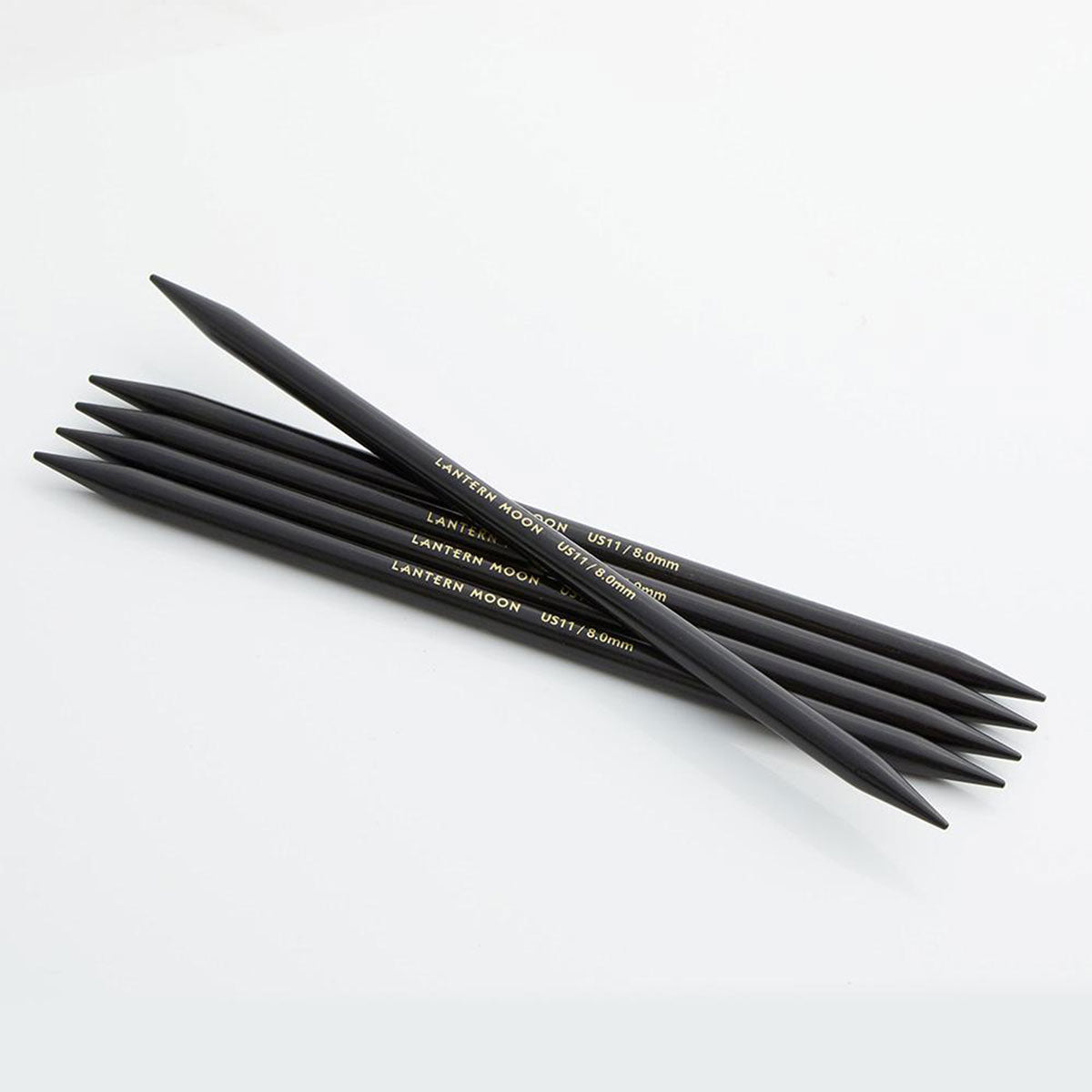 Lantern Moon Ebony Double Pointed Needles - US 9 (5.50mm) - 6" - Extra Image
