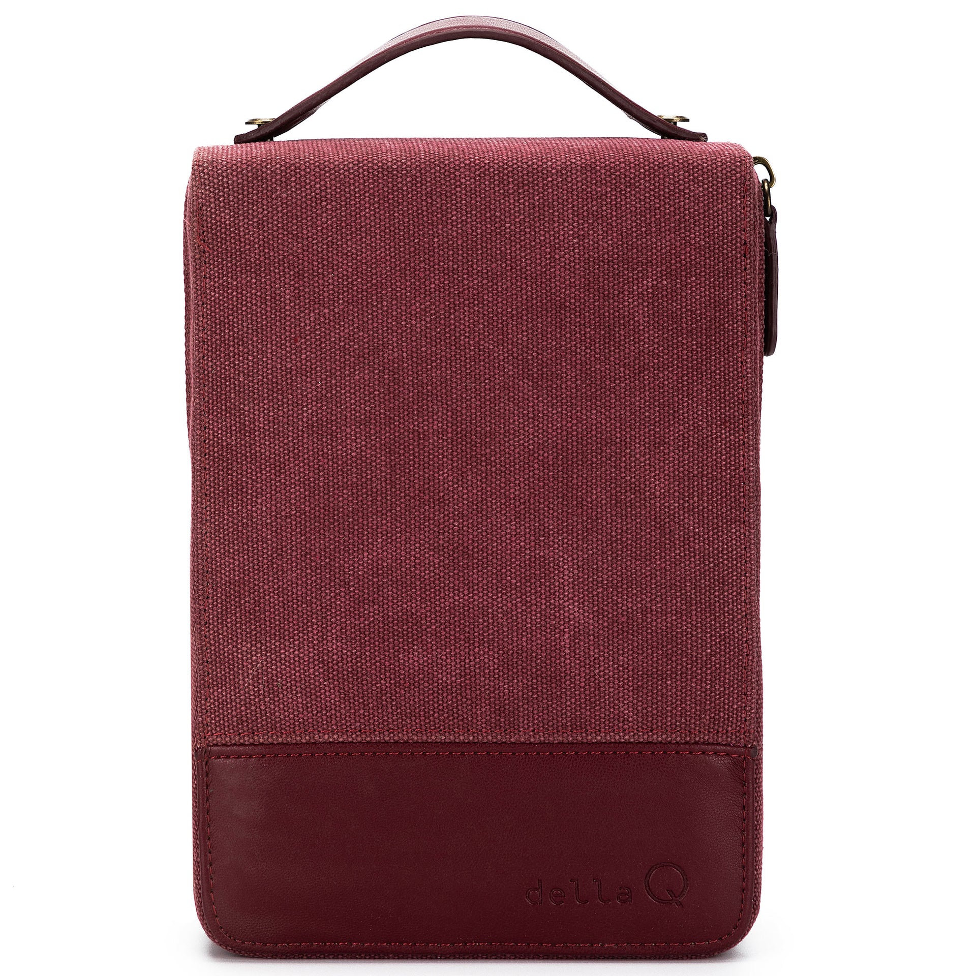 della Q Maker's Circular Needlecase - Maroon - Zoom Image
