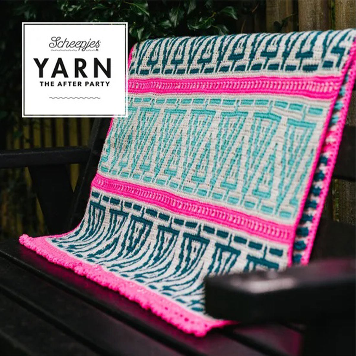 Scheepjes YARN The After Party Patterns - 154 Folk Trees Blanket - Extra Image
