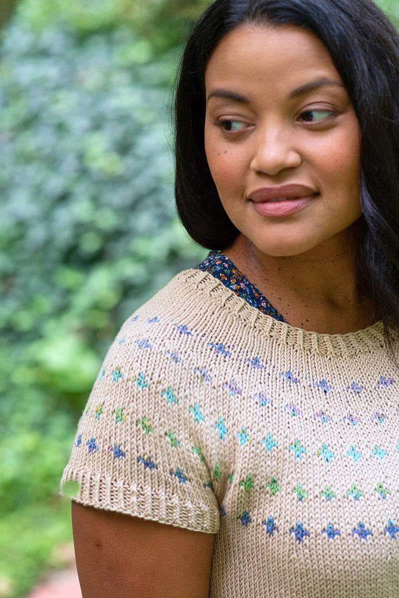 Berroco Summer Sesame Patterns - Gioia Tee - PDF Download - Extra Image
