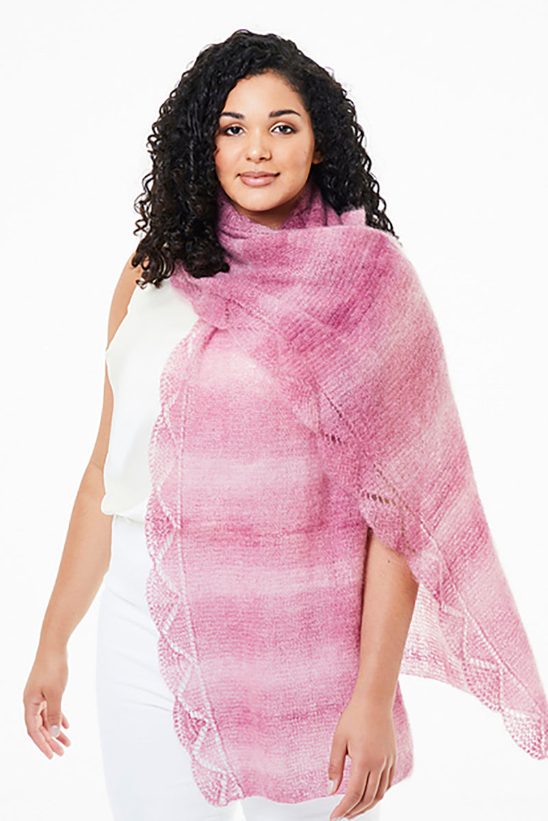 Rowan Kidsilk Haze Colour Patterns - Edie Wrap - PDF Download - Extra Image
