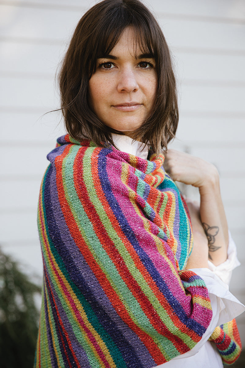Churchmouse Classics Patterns - Jimmy's Lucky Poncho - Extra Image