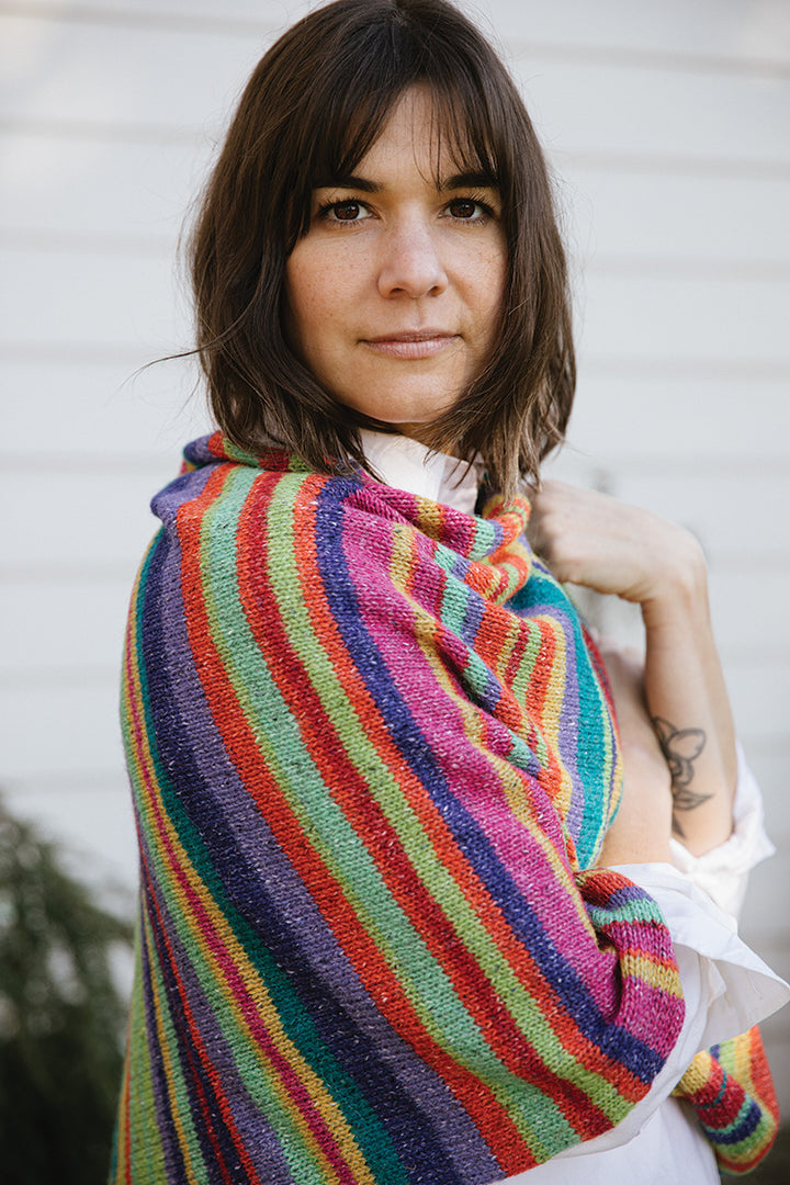 Churchmouse Classics Patterns - Jimmy's Lucky Poncho - Extra Image