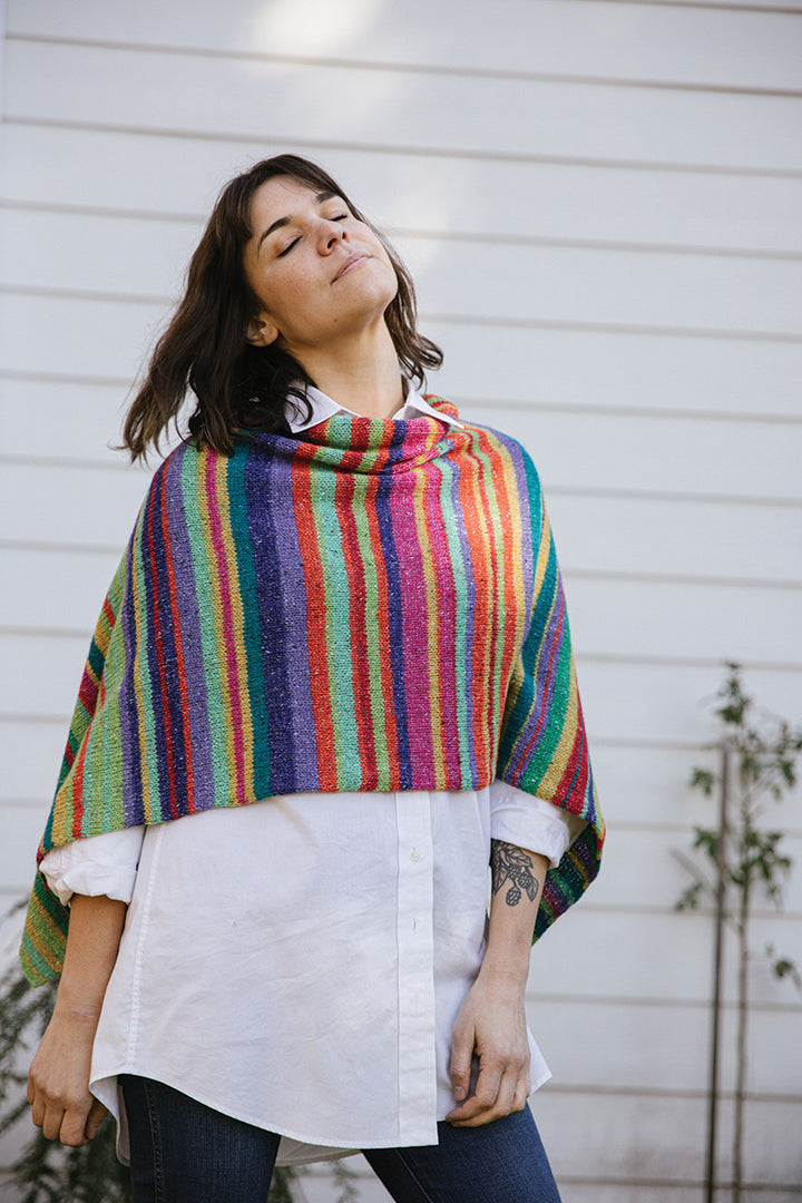 Churchmouse Classics Patterns - Jimmy's Lucky Poncho - Extra Image