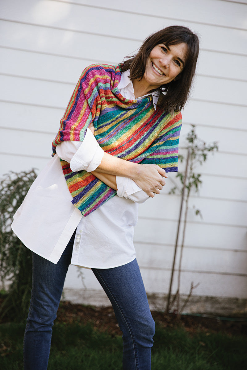 Churchmouse Classics Patterns - Jimmy's Lucky Poncho - Extra Image