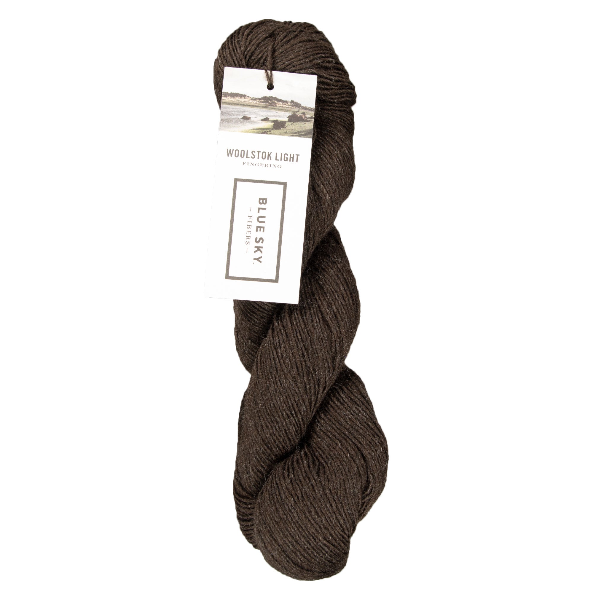 Blue Sky Fibers Woolstok Light Yarn - 2313 Dark Chocolate - Zoom Image
