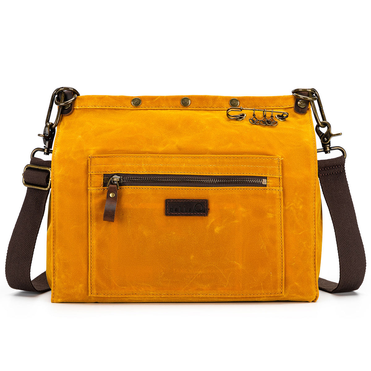 della Q Maker's Canvas Rucksack - Mustard - Extra Image