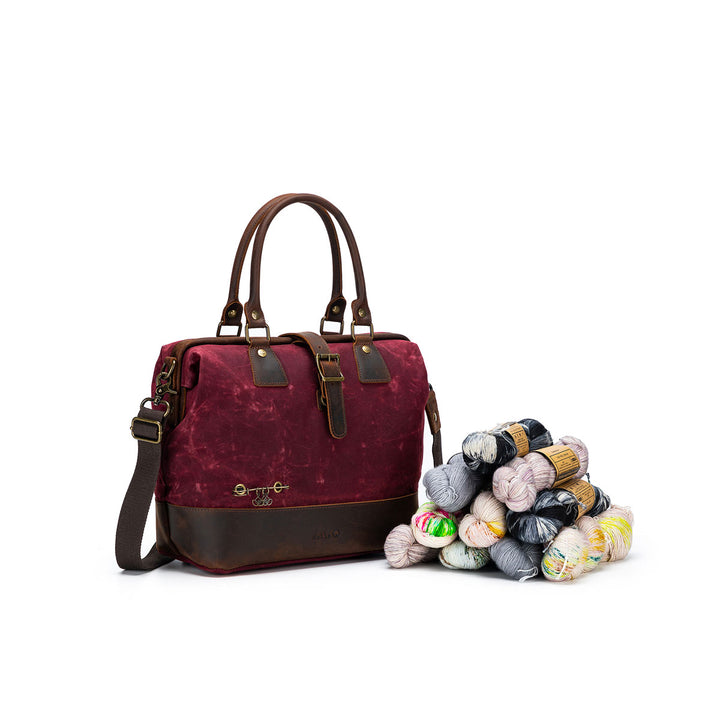 della Q Maker's Canvas Satchel - Mustard - Extra Image