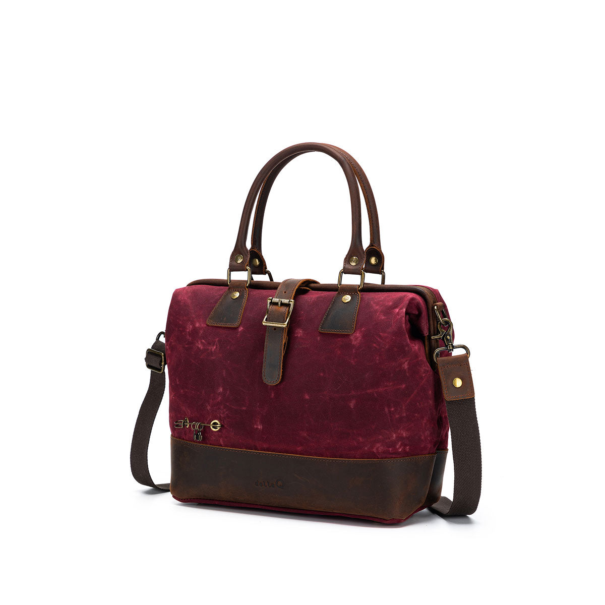 della Q Maker's Canvas Satchel - Mustard - Extra Image