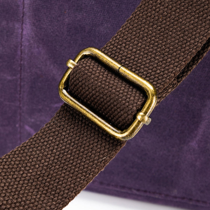 della Q Maker's Canvas Rucksack - Purple - Extra Image