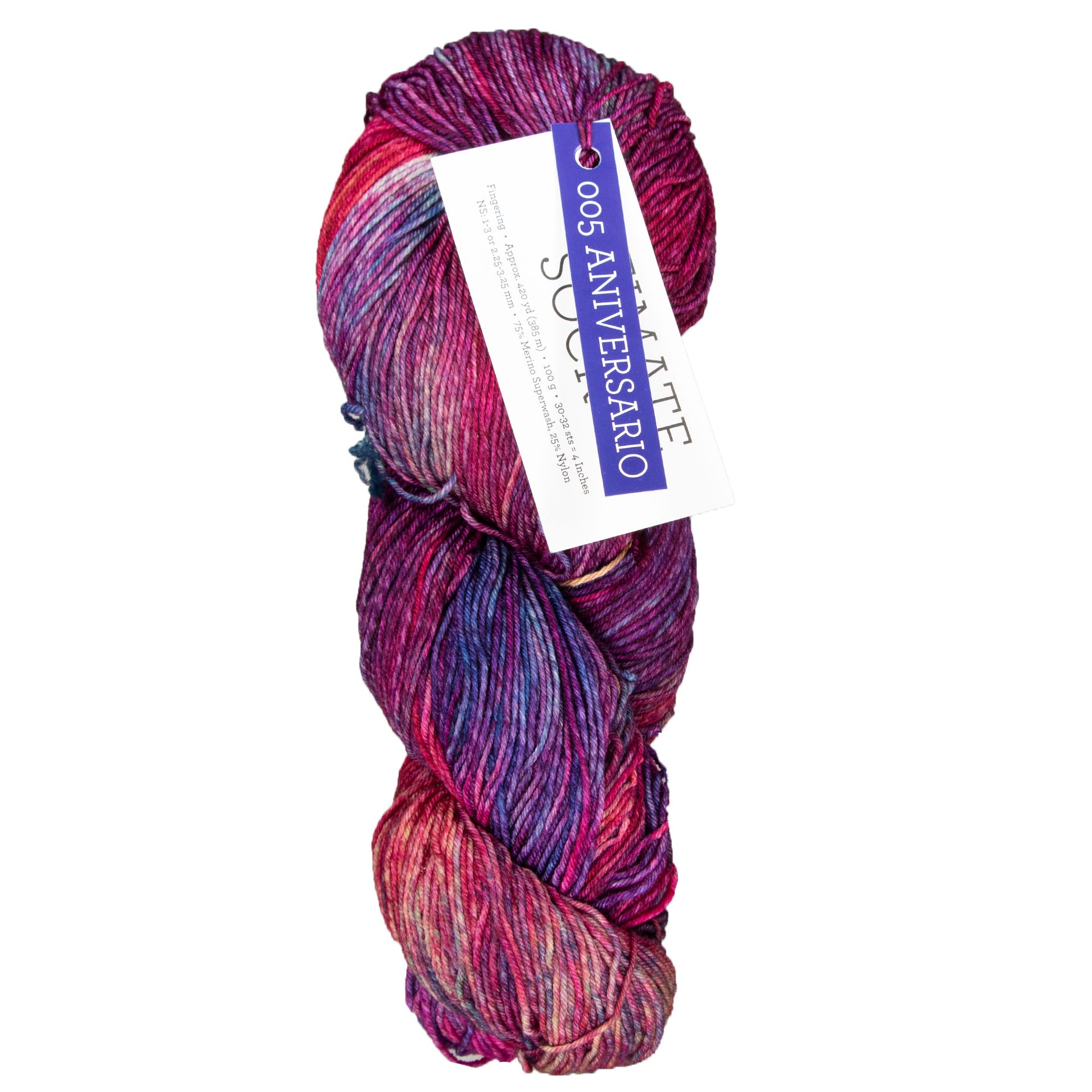 Malabrigo Ultimate Sock Yarn - 005 Aniversario - Zoom Image
