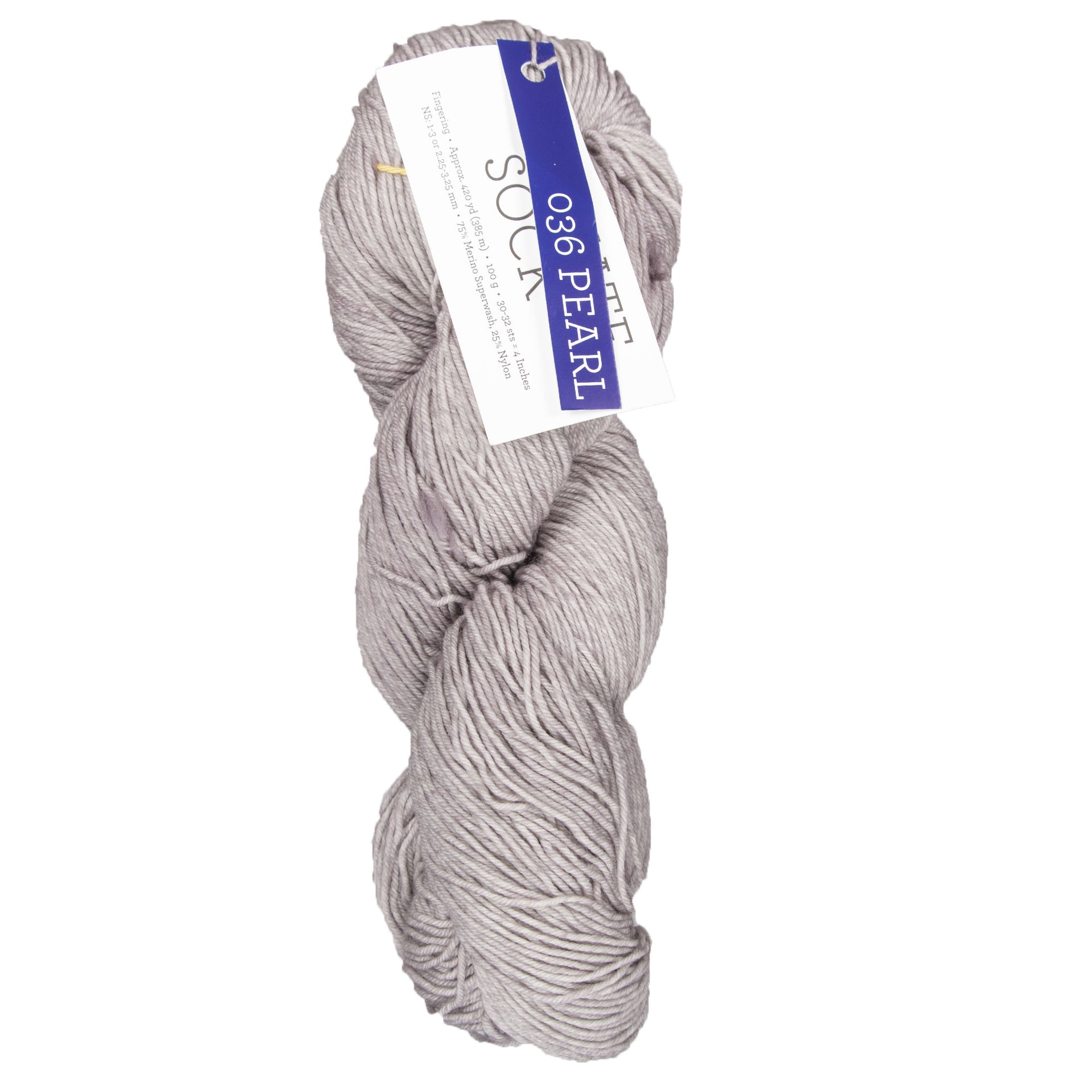 Malabrigo Ultimate Sock Yarn - 036 Pearl - Zoom Image
