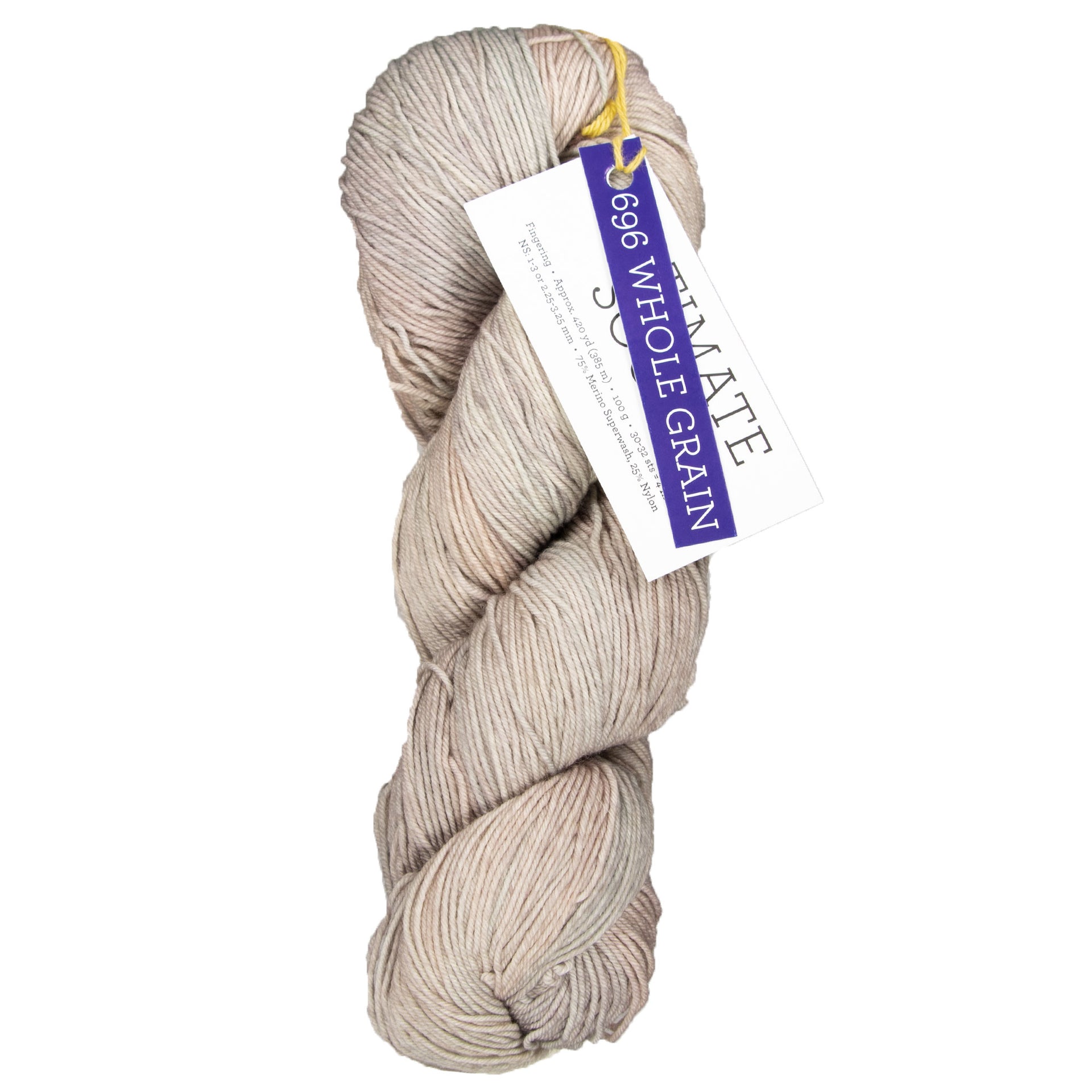 Malabrigo Ultimate Sock Yarn - 696 Whole Grain - Zoom Image
