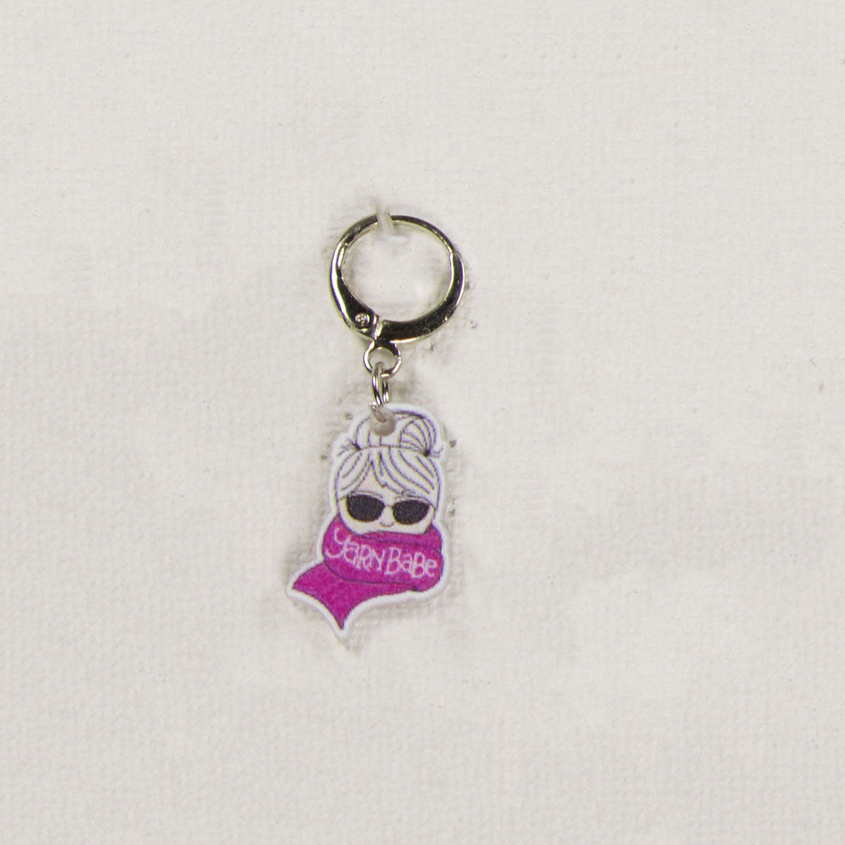 Jimmy Beans Wool Yarn Babe Accessories - Pink Scarf Stitch Marker - Extra Image
