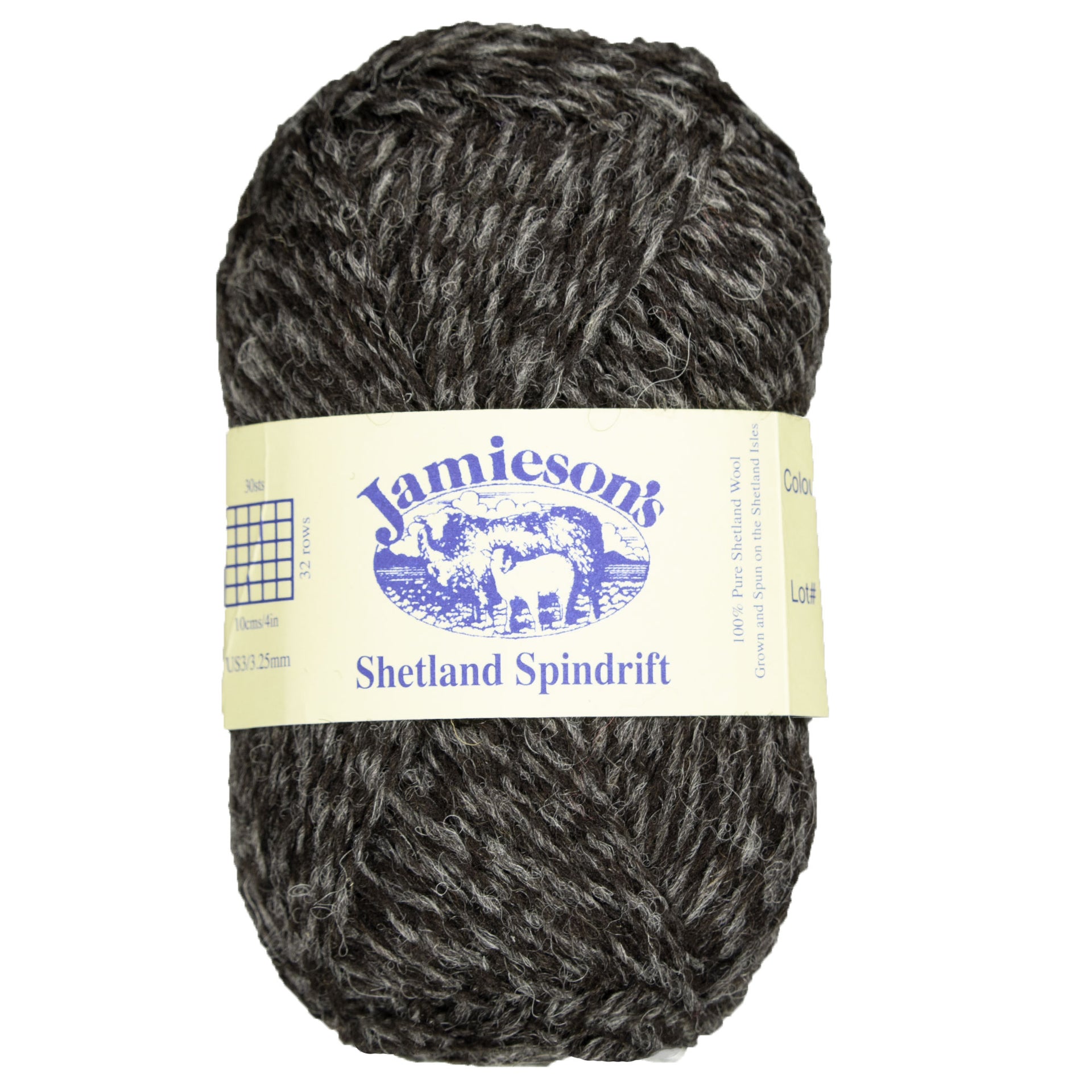 Jamieson's of Shetland Spindrift Yarn - 109 Black/Shaela - Zoom Image
