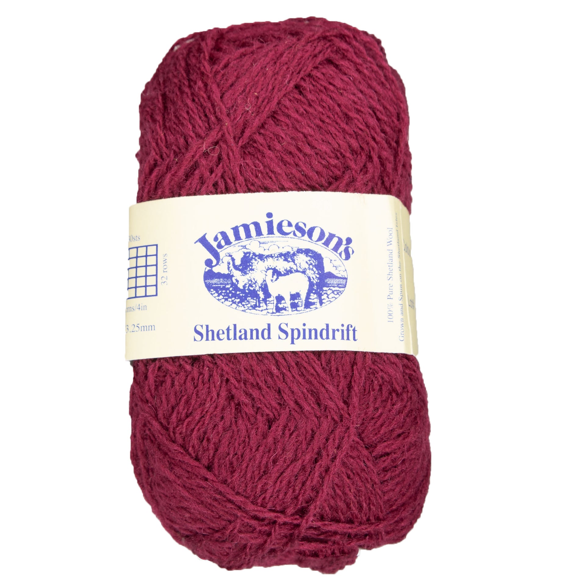 Jamieson's of Shetland Spindrift Yarn - 580 Cherry - Zoom Image
