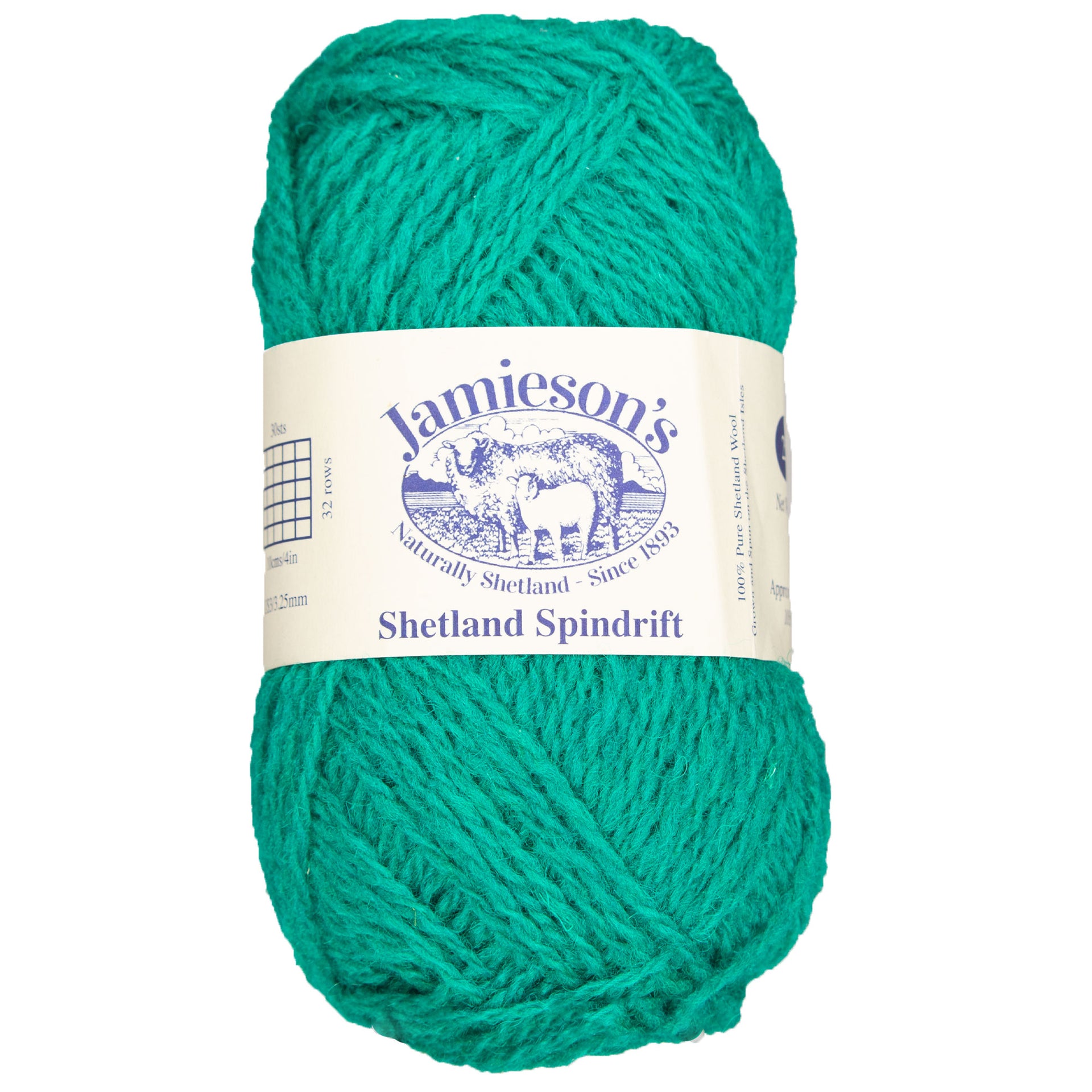 Jamieson's of Shetland Spindrift Yarn - 787 Jade - Zoom Image

