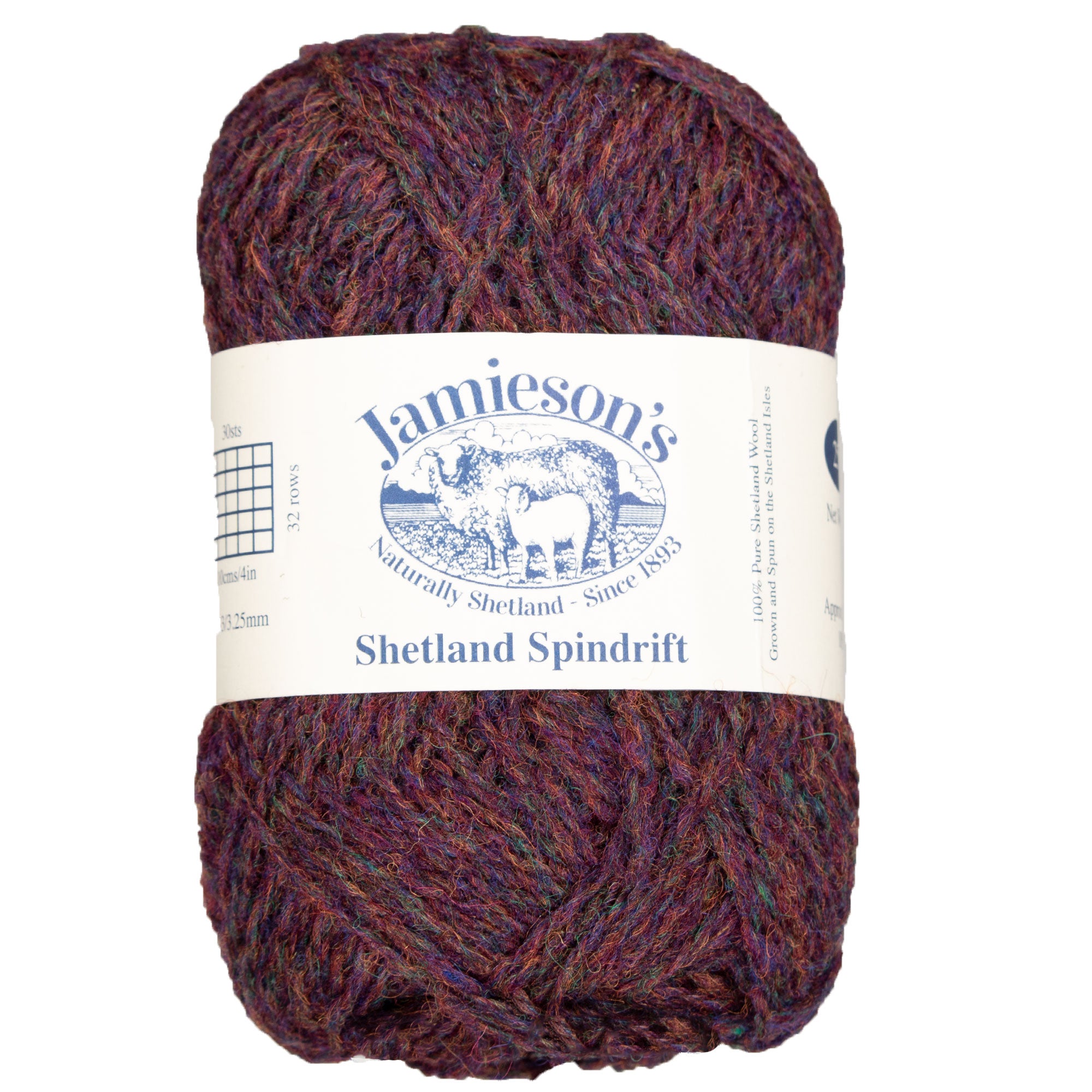 Jamieson's of Shetland Spindrift Yarn - 239 Purple Heather - Zoom Image