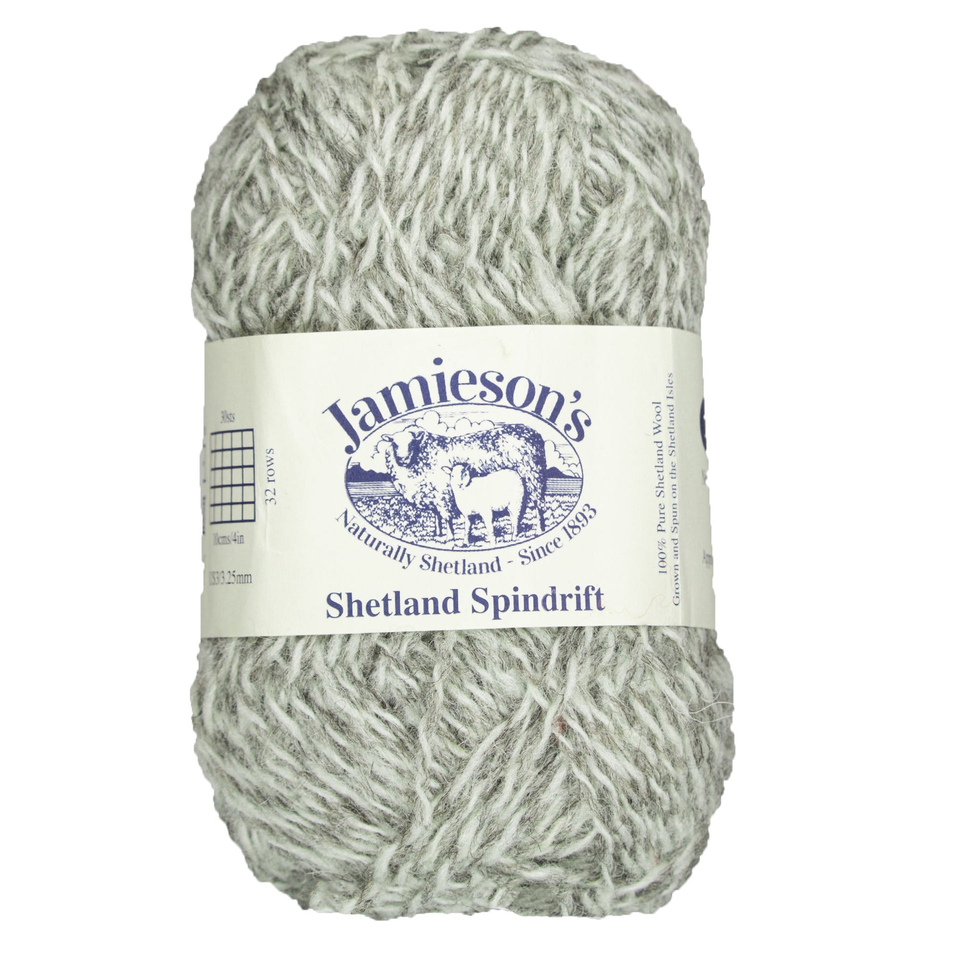 Jamieson's of Shetland Spindrift Yarn - 113 Sholmit/White - Zoom Image
