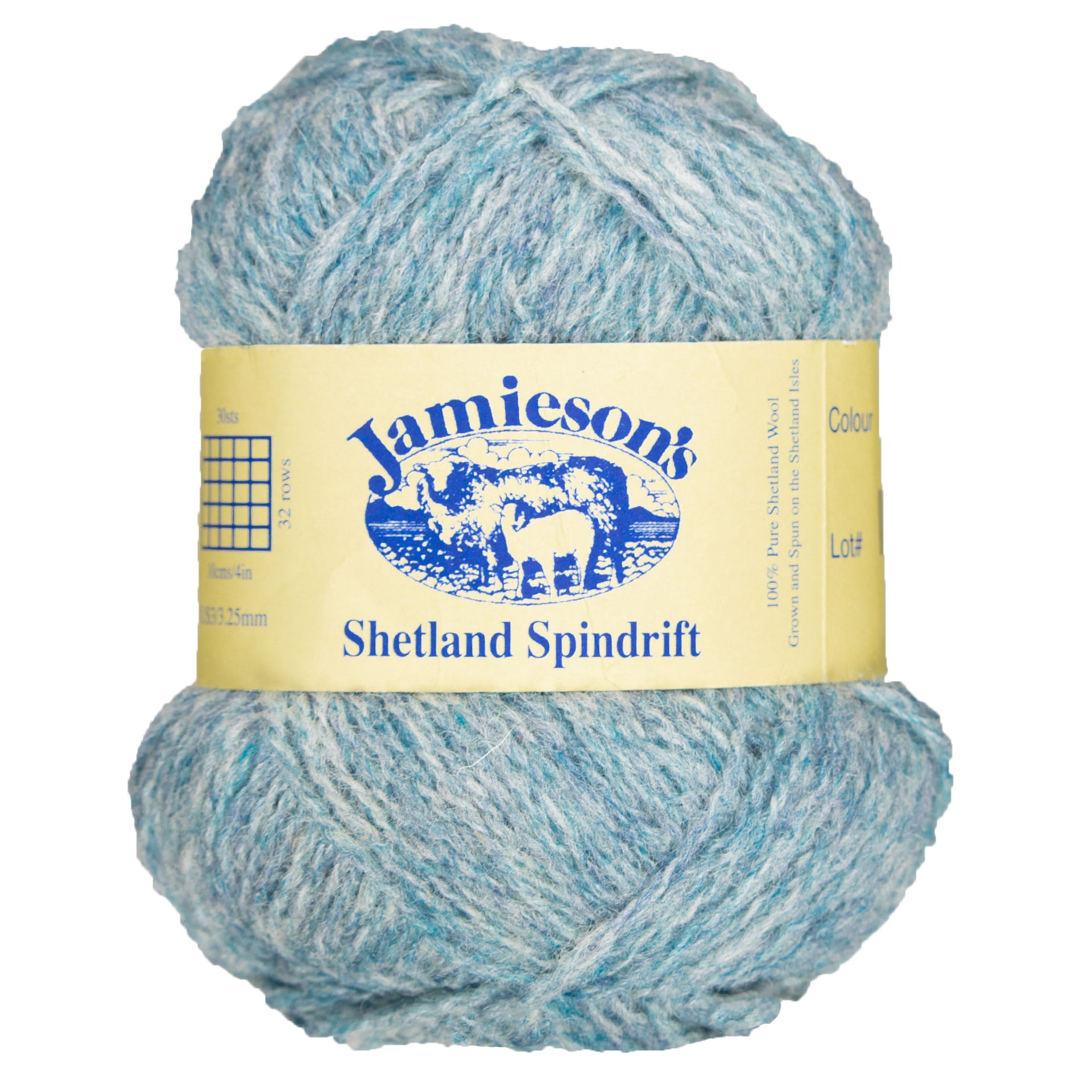 Jamieson's of Shetland Spindrift Yarn - 130 Sky - Zoom Image

