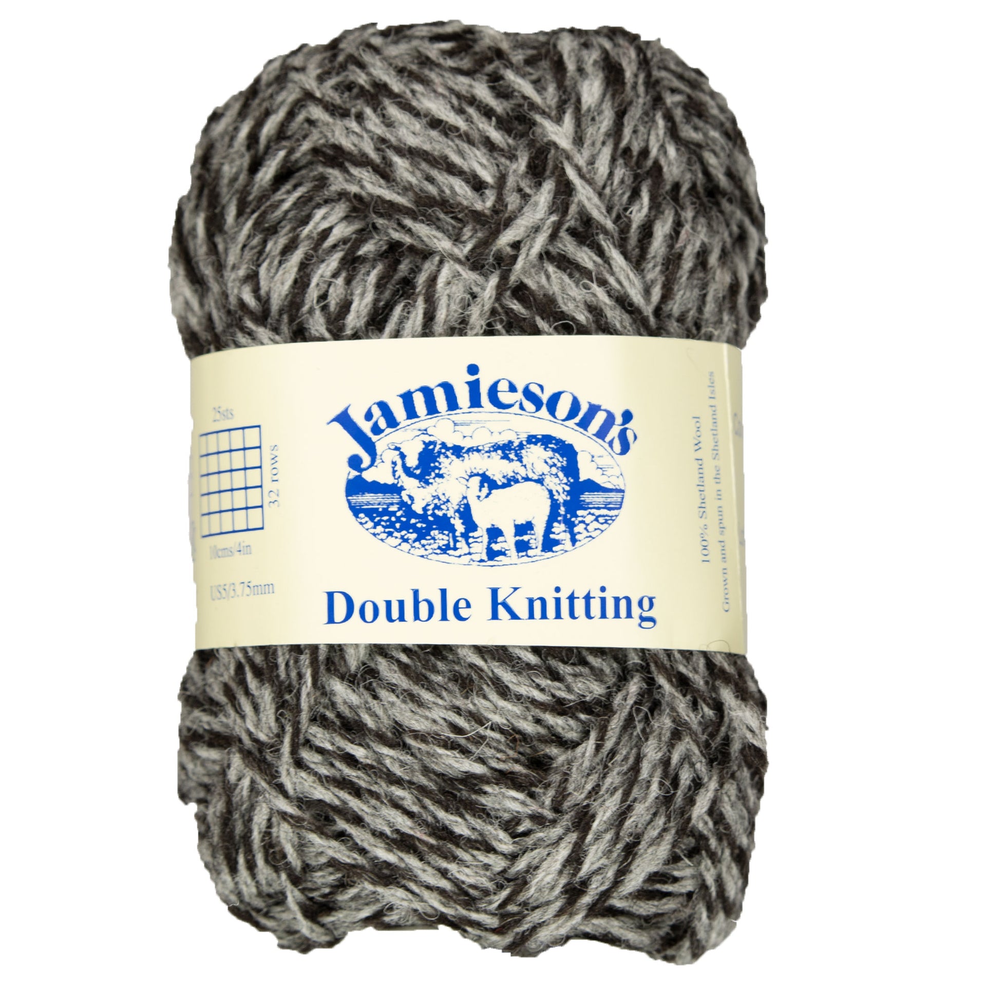 Jamieson's of Shetland Double Knitting Yarn - 110 Black/Sholmit - Zoom Image

