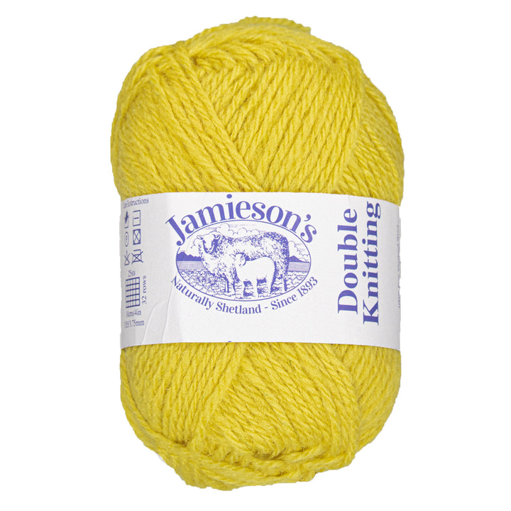 Jamieson's of Shetland Double Knitting Yarn - 390 Daffodil - Zoom Image