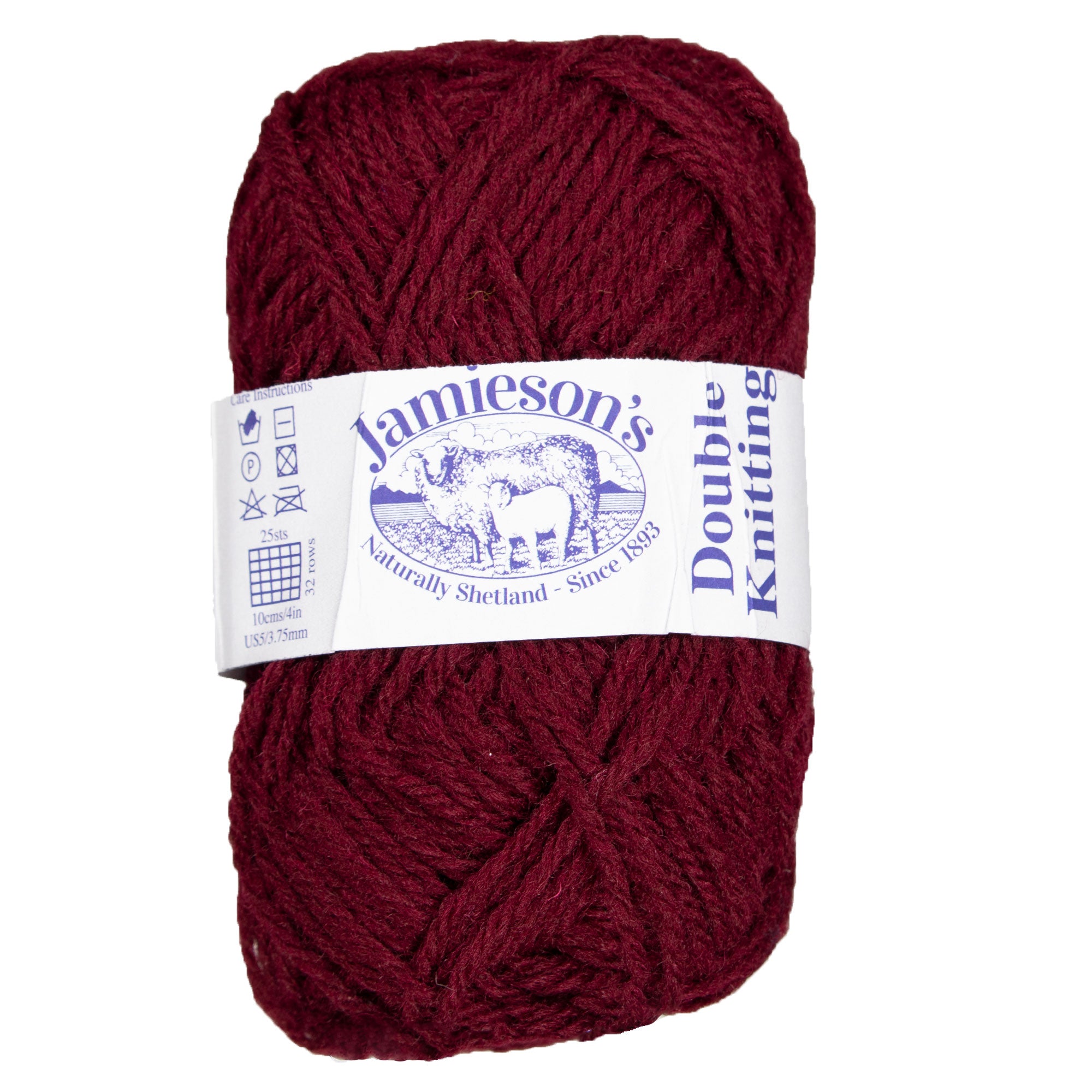 Jamieson's of Shetland Double Knitting Yarn - 595 Maroon - Zoom Image