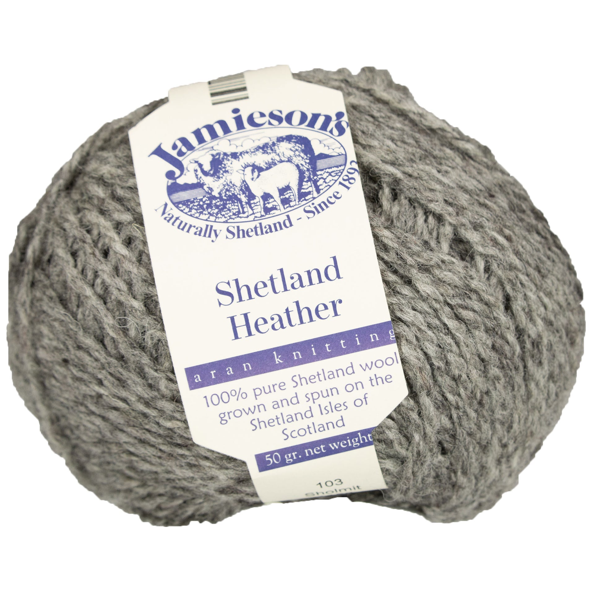 Jamieson's of Shetland Heather Aran Yarn - 103 Sholmit - Zoom Image
