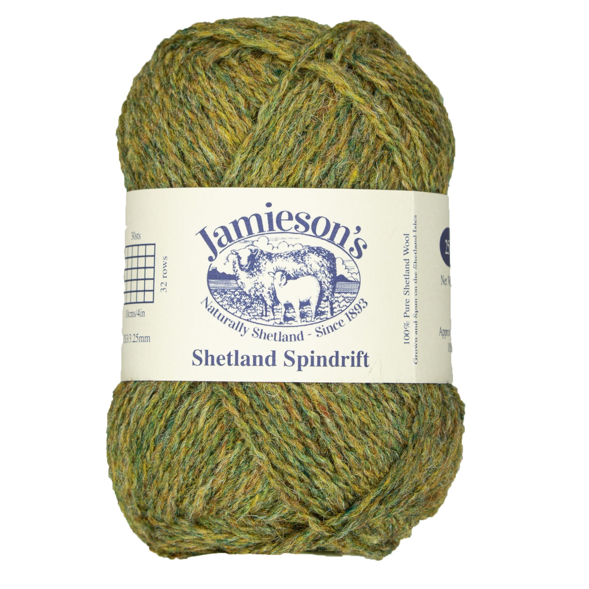 Jamieson's of Shetland Spindrift Yarn - 228 Olive Grove - Zoom Image
